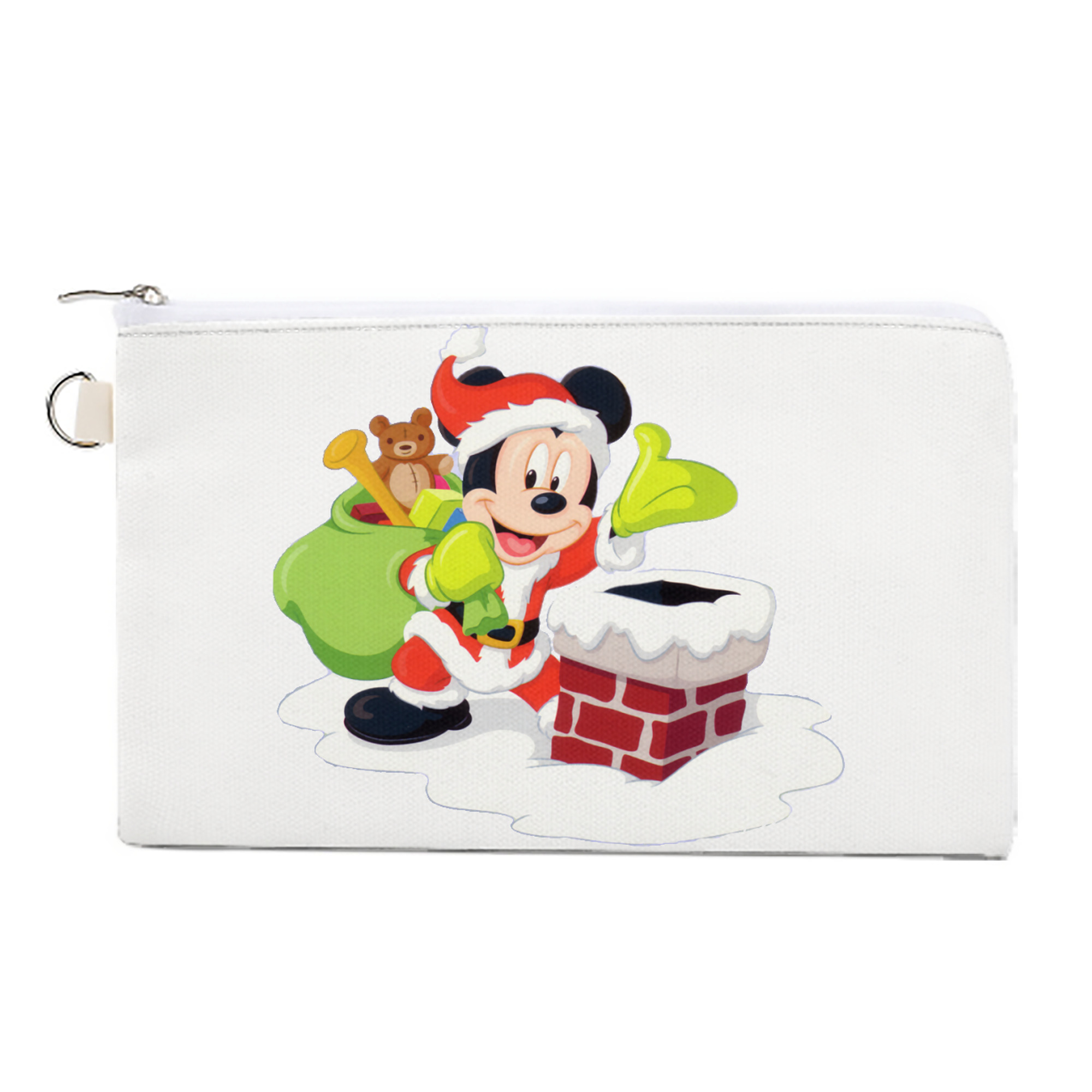 （画像用） ミッキーマウス Mickey Mouse キャンバス生地ポーチ　小物入れ