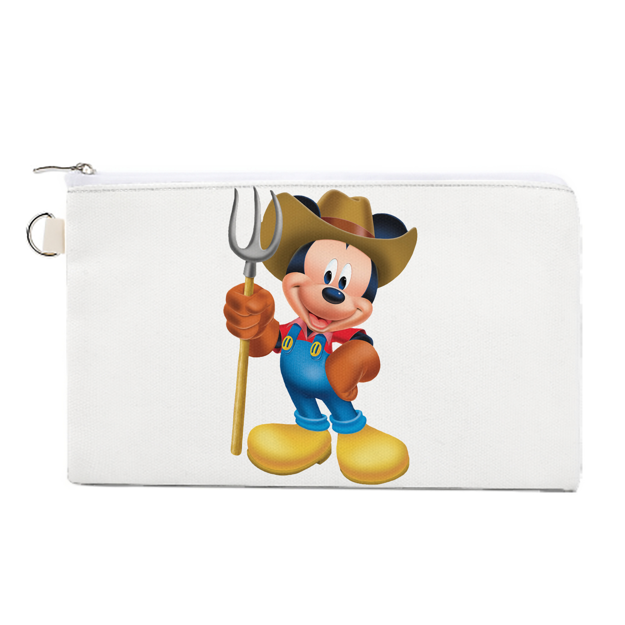 （画像用） ミッキーマウス Mickey Mouse キャンバス生地ポーチ　小物入れ