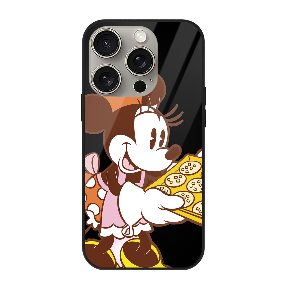 （画像用） ミッキーマウス Mickey Mouse 【iPhone15Pro対応】スマホケース 耐衝撃＆黄変防止 背面ガラス