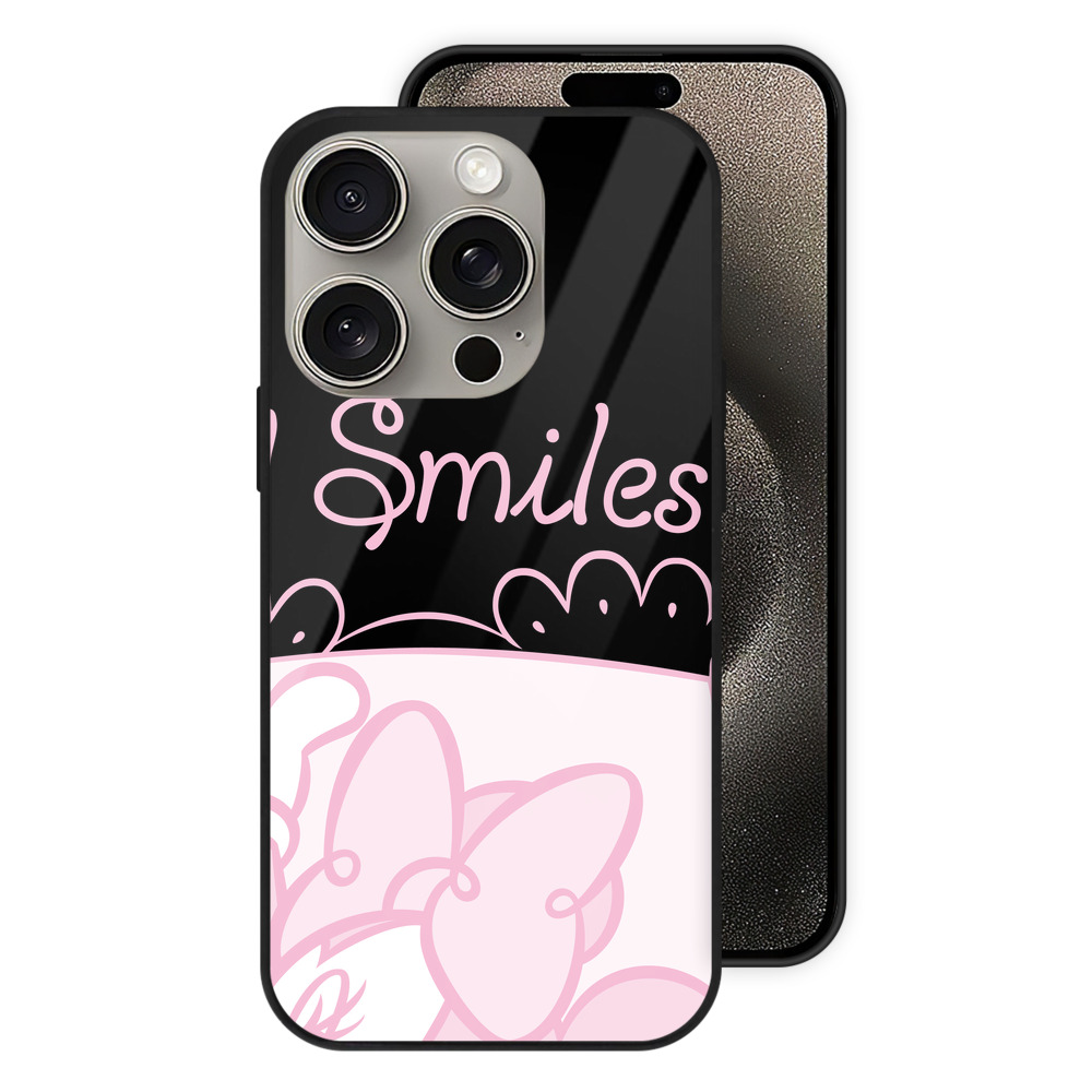（画像用） ミッキーマウス Mickey Mouse 【iPhone15Pro対応】スマホケース 耐衝撃＆黄変防止 背面ガラス