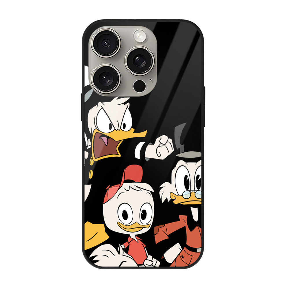 （画像用） ミッキーマウス Mickey Mouse 【iPhone15Pro対応】スマホケース 耐衝撃＆黄変防止 背面ガラス