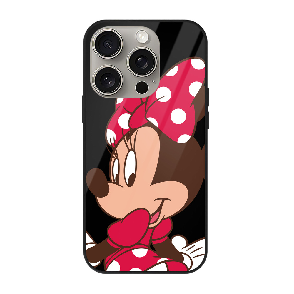 （画像用） ミッキーマウス Mickey Mouse 【iPhone15Pro対応】スマホケース 耐衝撃＆黄変防止 背面ガラス