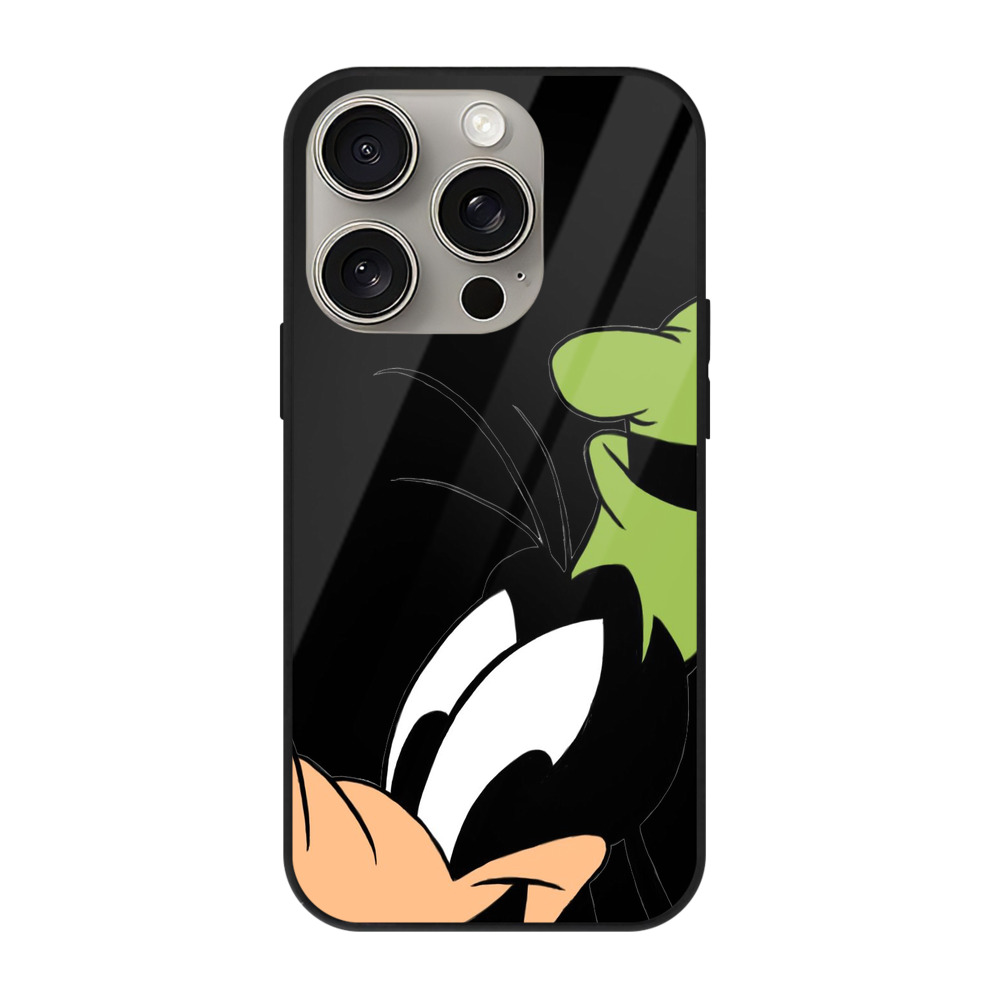 （画像用） ミッキーマウス Mickey Mouse 【iPhone15Pro対応】スマホケース 耐衝撃＆黄変防止 背面ガラス