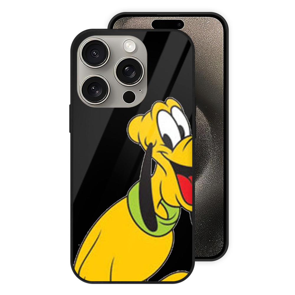 （画像用） ミッキーマウス Mickey Mouse 【iPhone15Pro対応】スマホケース 耐衝撃＆黄変防止 背面ガラス