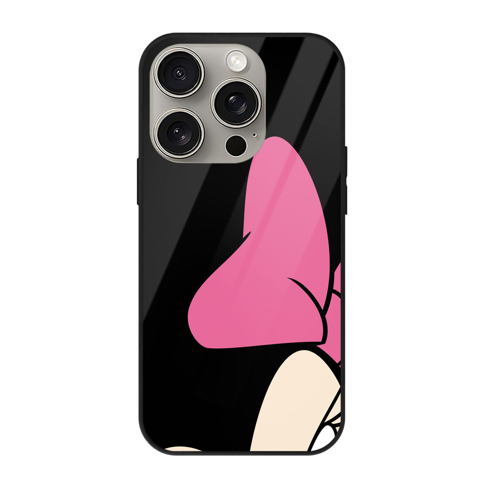 （画像用） ミッキーマウス Mickey Mouse 【iPhone15Pro対応】スマホケース 耐衝撃＆黄変防止 背面ガラス