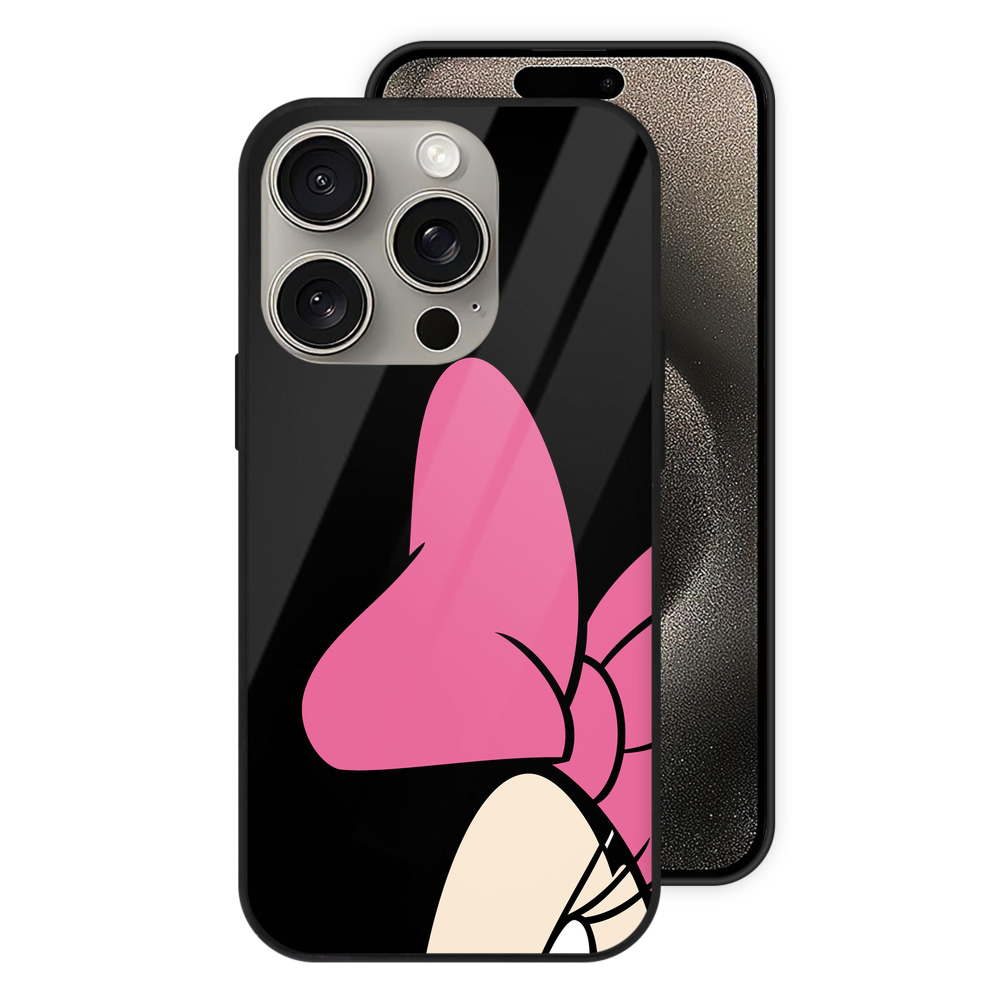 （画像用） ミッキーマウス Mickey Mouse 【iPhone15Pro対応】スマホケース 耐衝撃＆黄変防止 背面ガラス