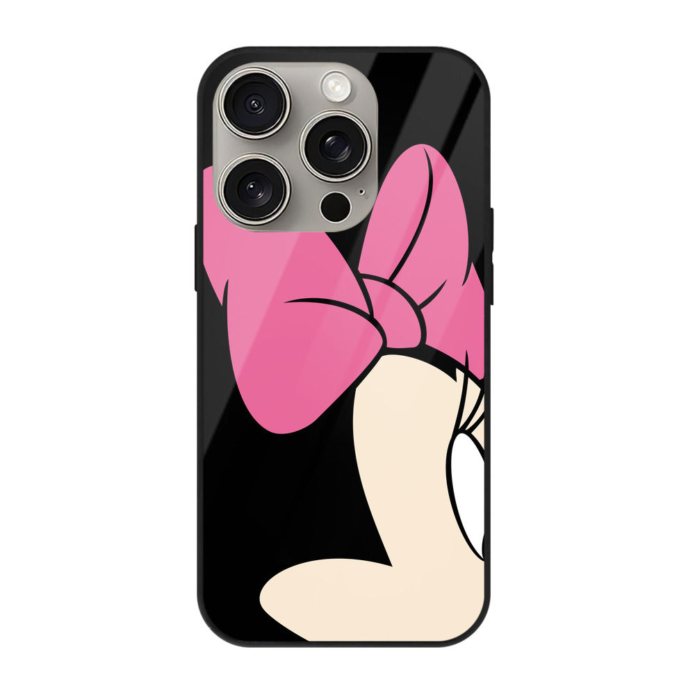 （画像用） ミッキーマウス Mickey Mouse 【iPhone15Pro対応】スマホケース 耐衝撃＆黄変防止 背面ガラス