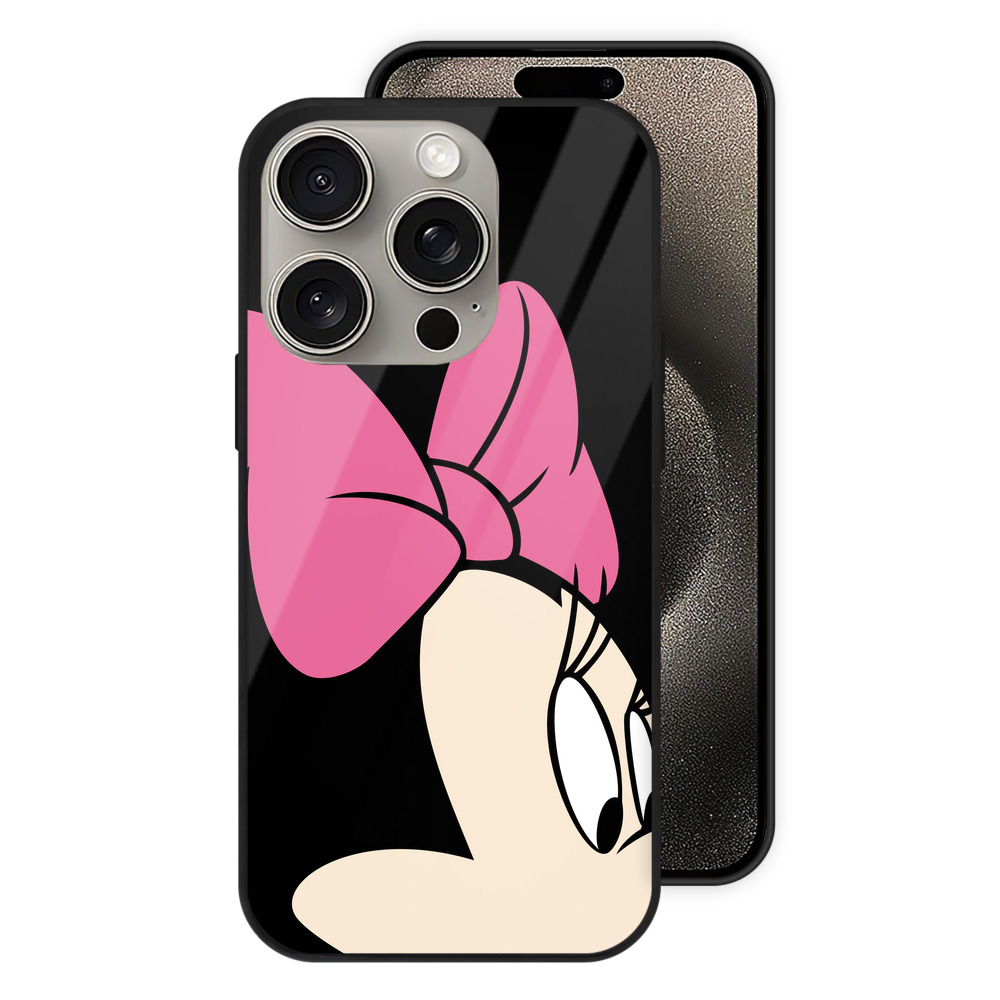 （画像用） ミッキーマウス Mickey Mouse 【iPhone15Pro対応】スマホケース 耐衝撃＆黄変防止 背面ガラス