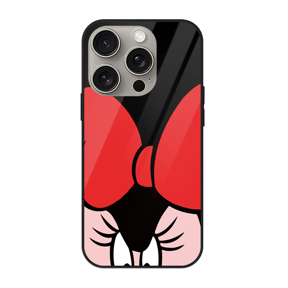 （画像用） ミッキーマウス Mickey Mouse 【iPhone15Pro対応】スマホケース 耐衝撃＆黄変防止 背面ガラス
