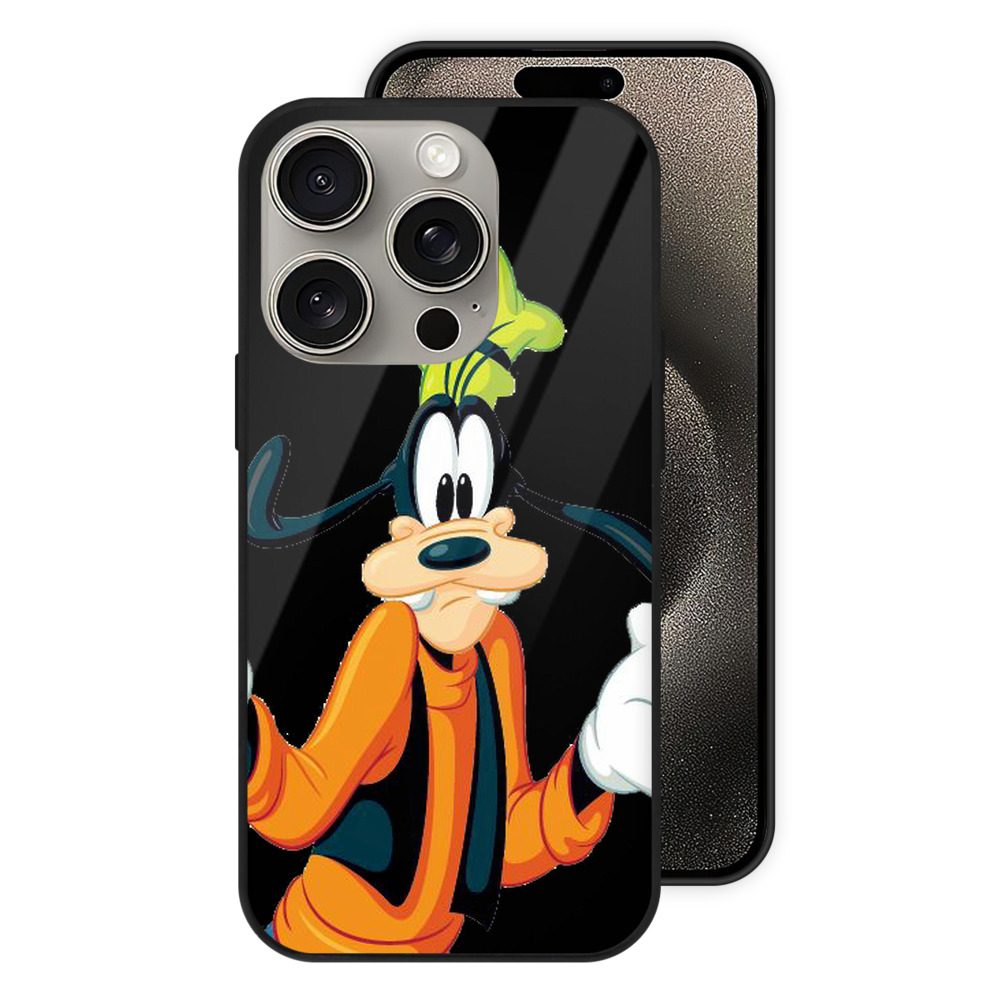 （画像用） ミッキーマウス Mickey Mouse 【iPhone15Pro対応】スマホケース 耐衝撃＆黄変防止 背面ガラス