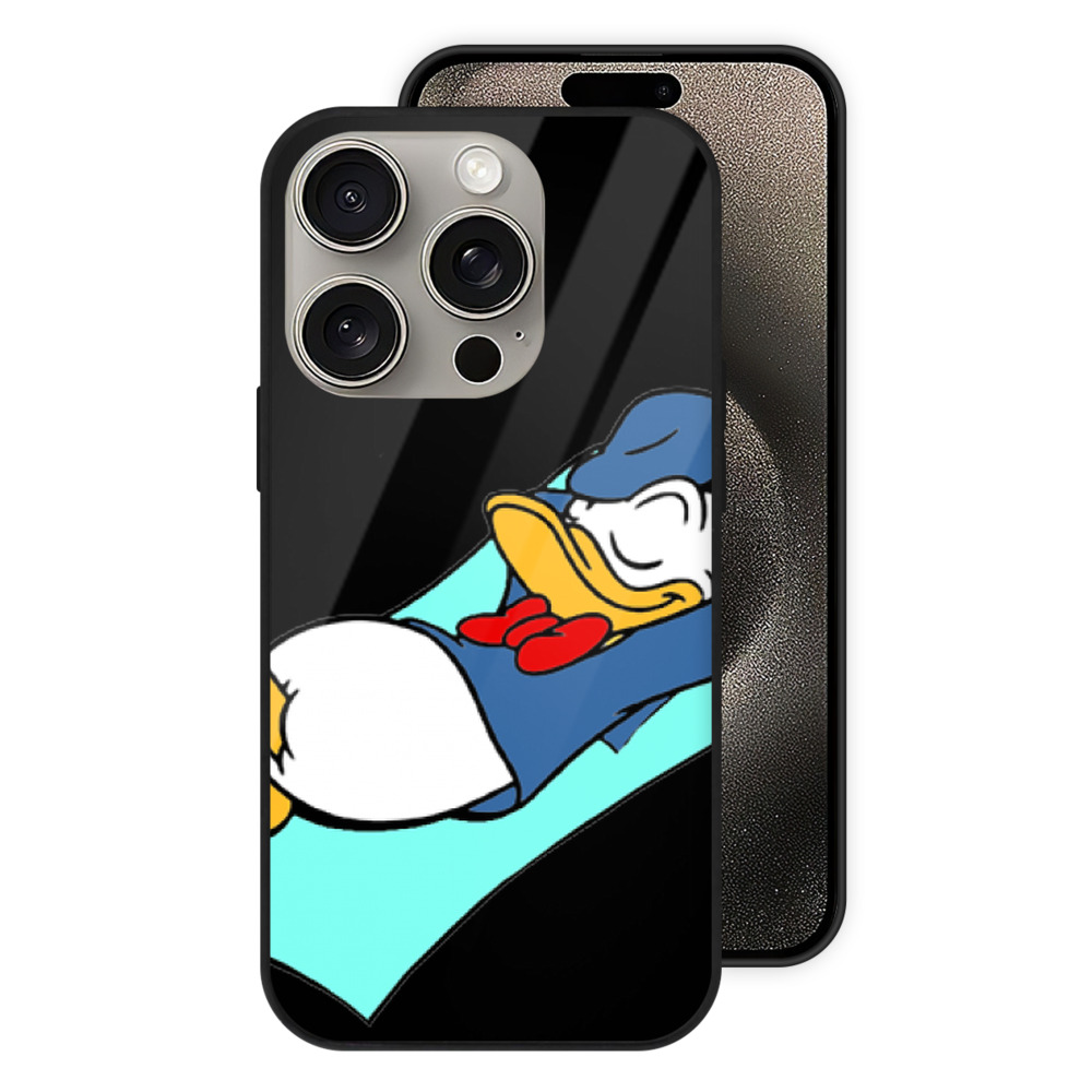 （画像用） ミッキーマウス Mickey Mouse 【iPhone15Pro対応】スマホケース 耐衝撃＆黄変防止 背面ガラス