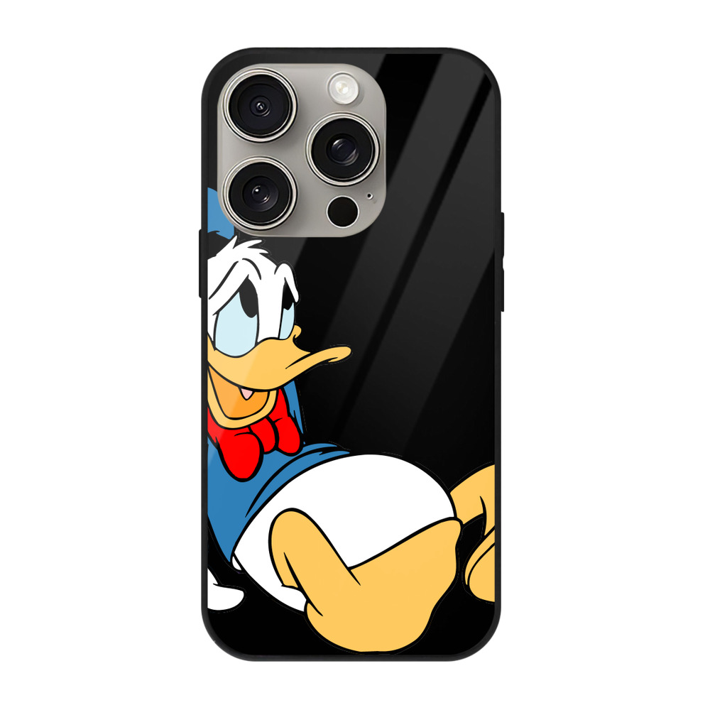 （画像用） ミッキーマウス Mickey Mouse 【iPhone15Pro対応】スマホケース 耐衝撃＆黄変防止 背面ガラス
