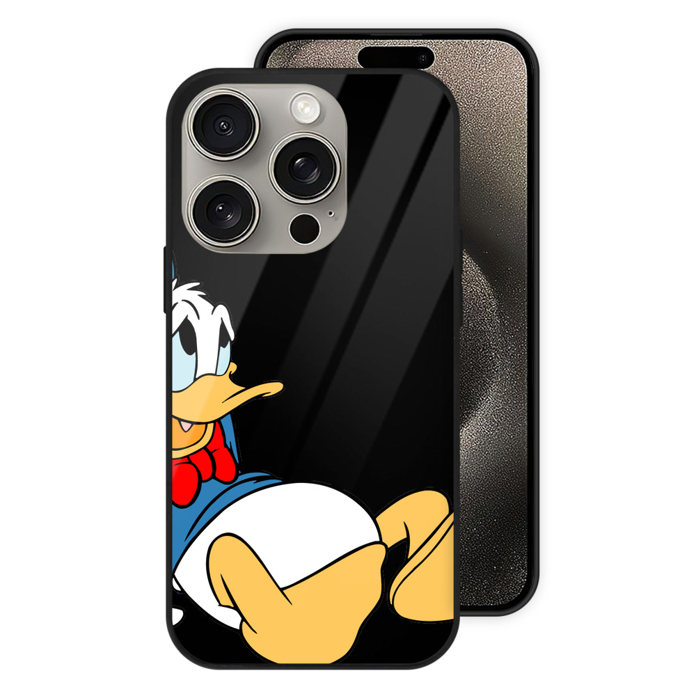 （画像用） ミッキーマウス Mickey Mouse 【iPhone15Pro対応】スマホケース 耐衝撃＆黄変防止 背面ガラス