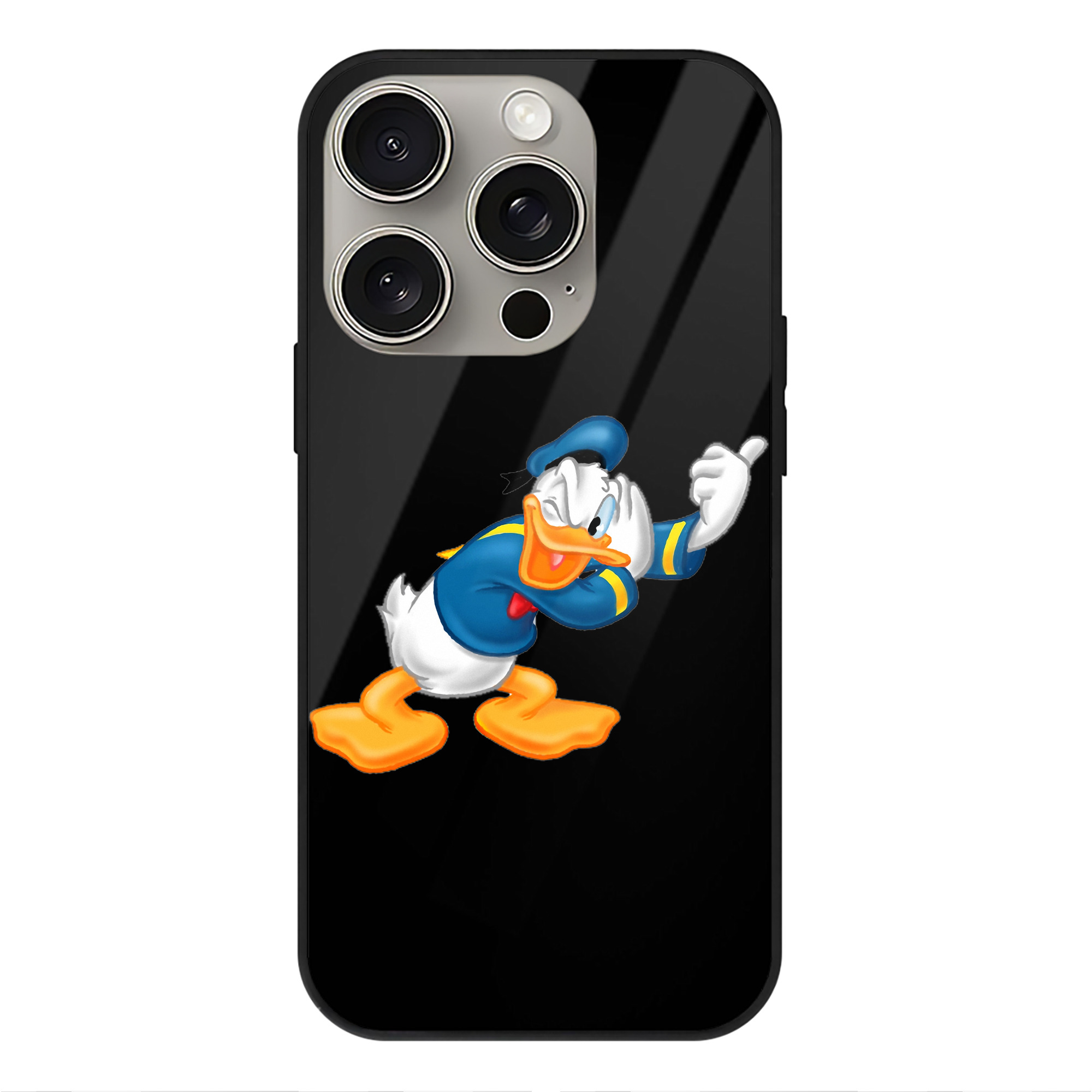（画像用） ミッキーマウス Mickey Mouse 【iPhone15Pro対応】スマホケース 耐衝撃＆黄変防止 背面ガラス