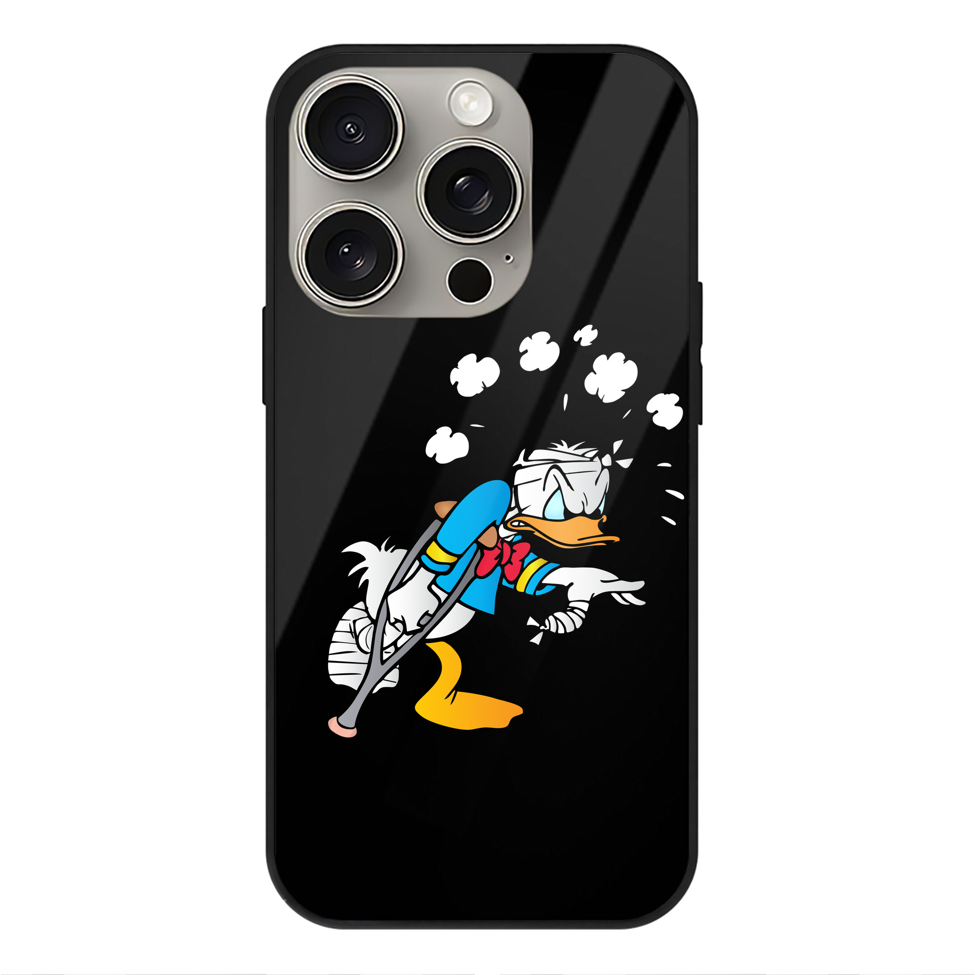 （画像用） ミッキーマウス Mickey Mouse 【iPhone15Pro対応】スマホケース 耐衝撃＆黄変防止 背面ガラス
