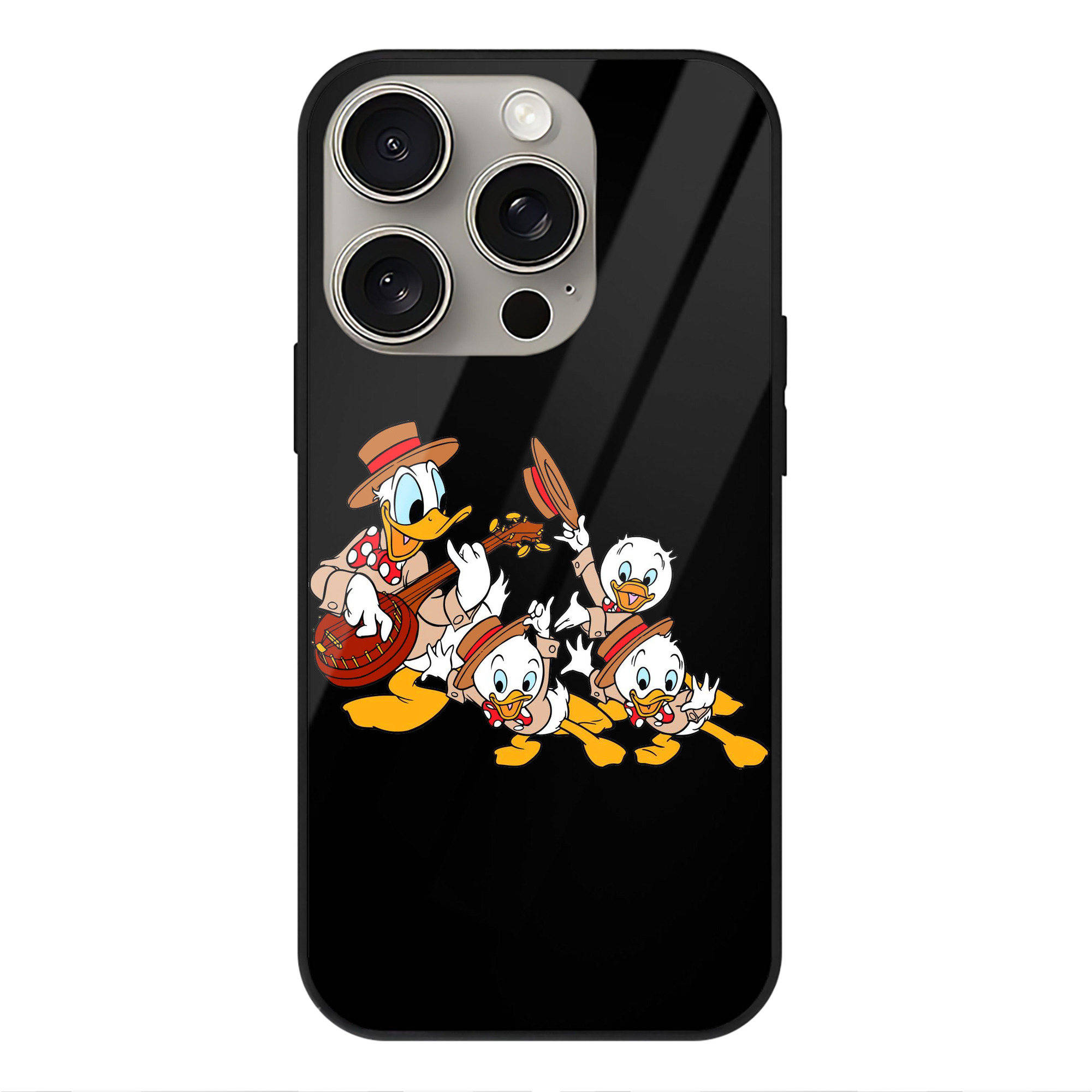 （画像用） ミッキーマウス Mickey Mouse 【iPhone15Pro対応】スマホケース 耐衝撃＆黄変防止 背面ガラス