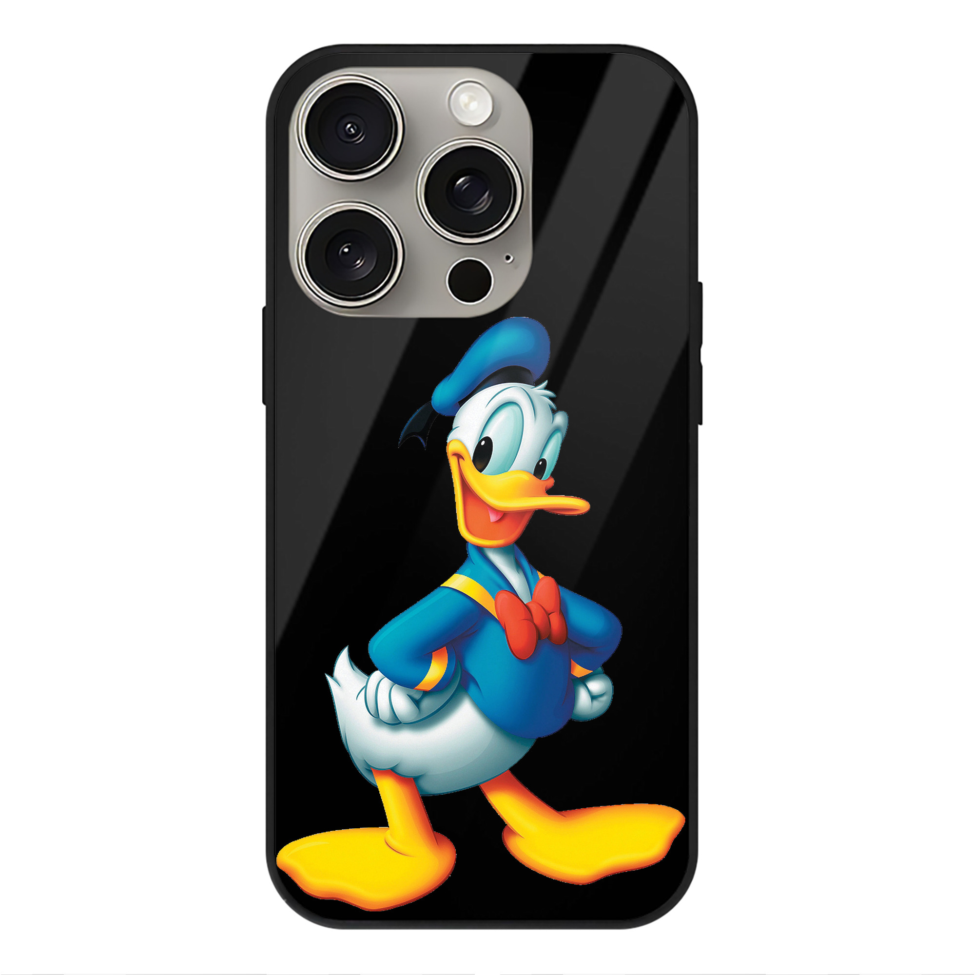 （画像用） ミッキーマウス Mickey Mouse 【iPhone15Pro対応】スマホケース 耐衝撃＆黄変防止 背面ガラス