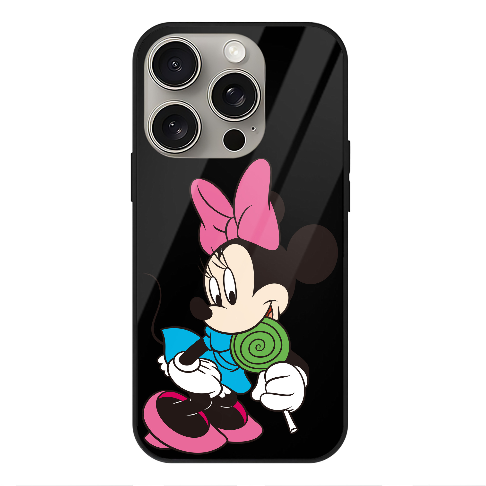 （画像用） ミッキーマウス Mickey Mouse 【iPhone15Pro対応】スマホケース 耐衝撃＆黄変防止 背面ガラス