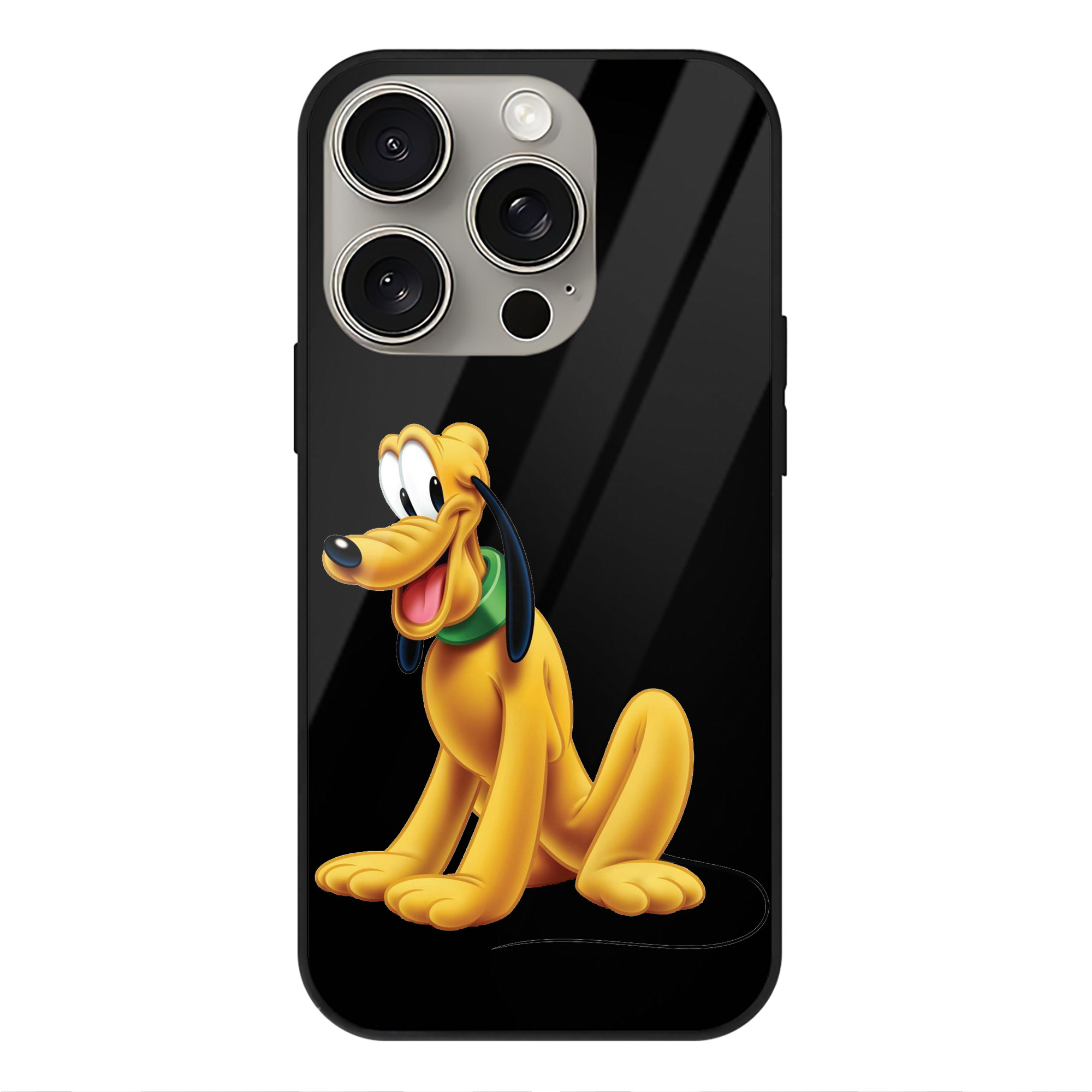 （画像用） ミッキーマウス Mickey Mouse 【iPhone15Pro対応】スマホケース 耐衝撃＆黄変防止 背面ガラス