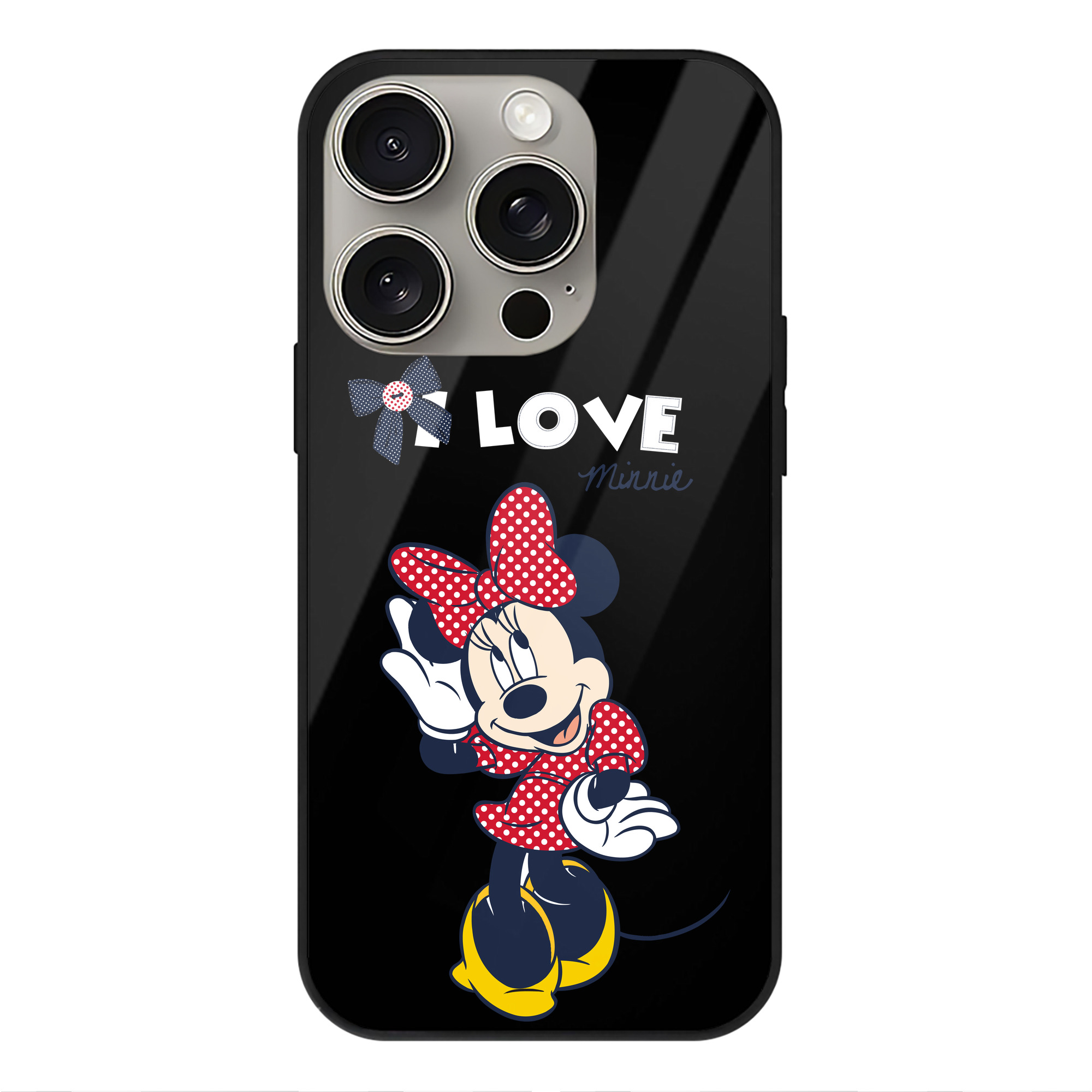（画像用） ミッキーマウス Mickey Mouse 【iPhone15Pro対応】スマホケース 耐衝撃＆黄変防止 背面ガラス