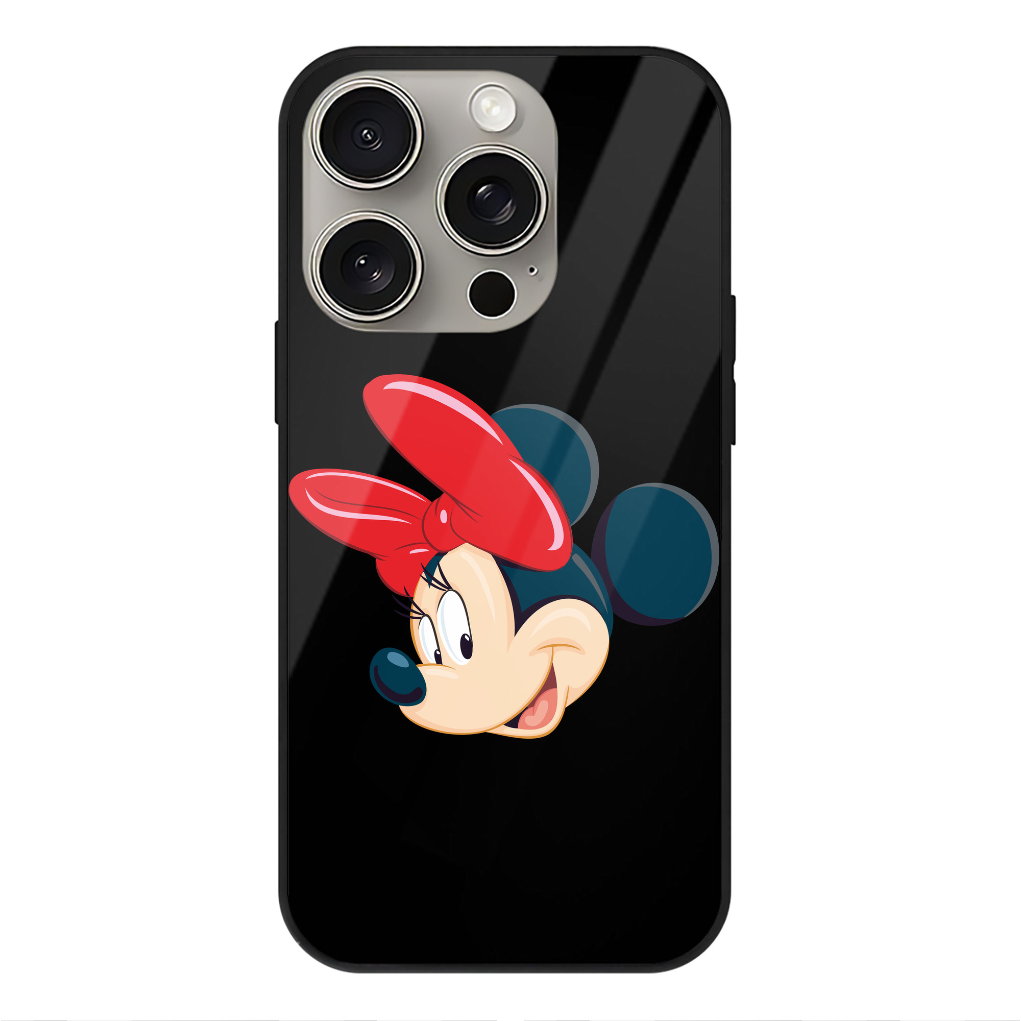 （画像用） ミッキーマウス Mickey Mouse 【iPhone15Pro対応】スマホケース 耐衝撃＆黄変防止 背面ガラス