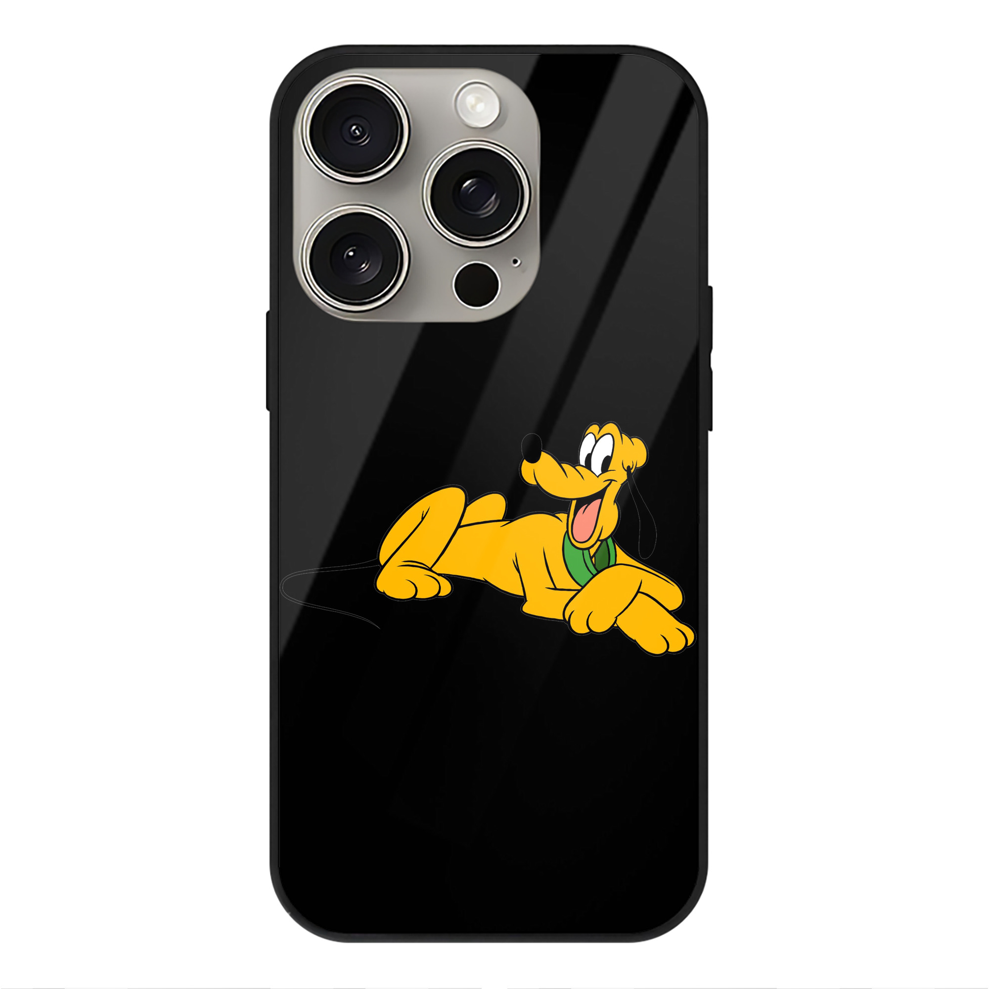 （画像用） ミッキーマウス Mickey Mouse 【iPhone15Pro対応】スマホケース 耐衝撃＆黄変防止 背面ガラス