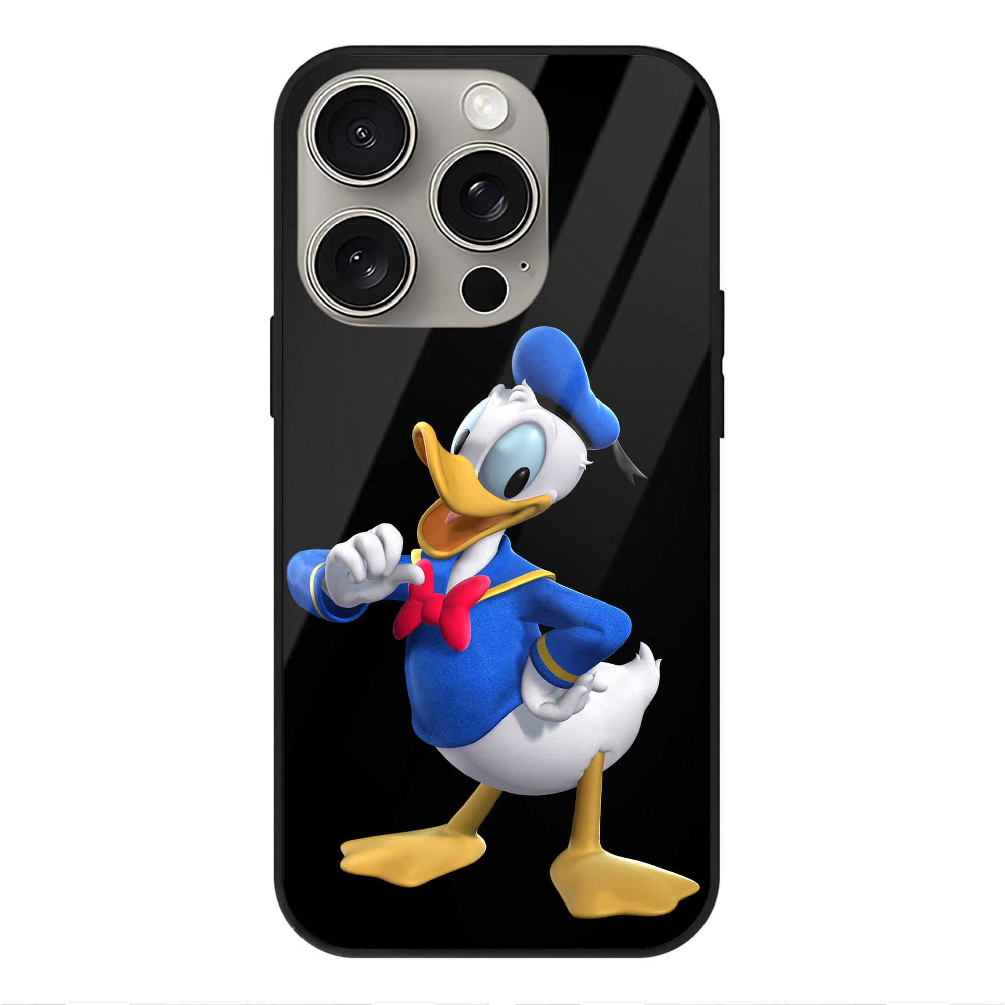 （画像用） ミッキーマウス Mickey Mouse 【iPhone15Pro対応】スマホケース 耐衝撃＆黄変防止 背面ガラス