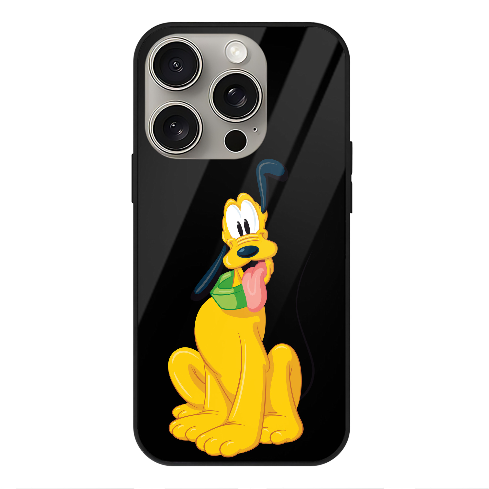 （画像用） ミッキーマウス Mickey Mouse 【iPhone15Pro対応】スマホケース 耐衝撃＆黄変防止 背面ガラス