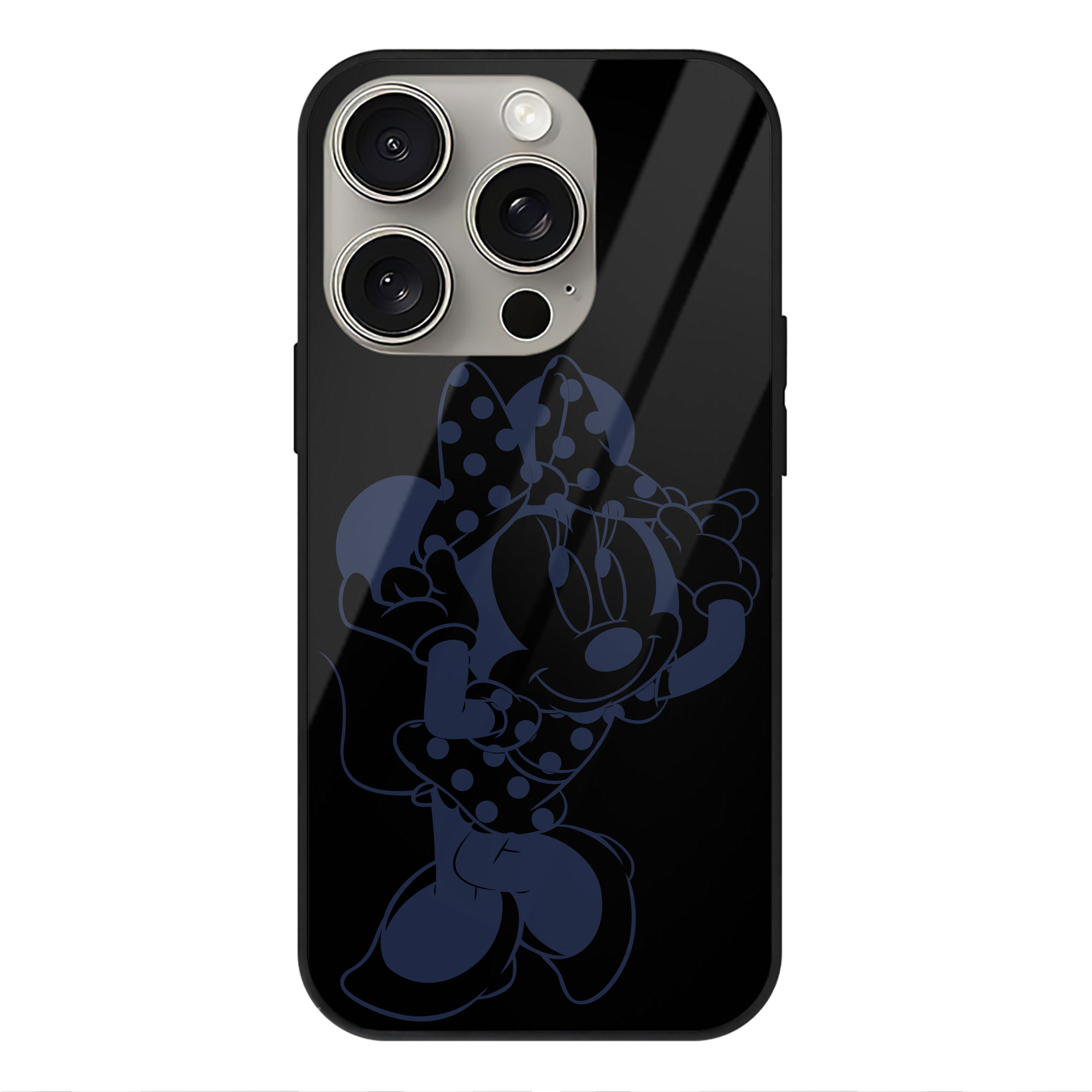 （画像用） ミッキーマウス Mickey Mouse 【iPhone15Pro対応】スマホケース 耐衝撃＆黄変防止 背面ガラス