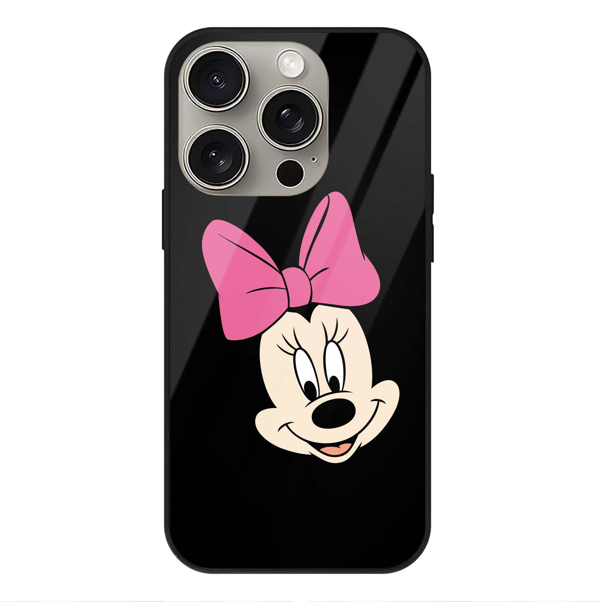 （画像用） ミッキーマウス Mickey Mouse 【iPhone15Pro対応】スマホケース 耐衝撃＆黄変防止 背面ガラス
