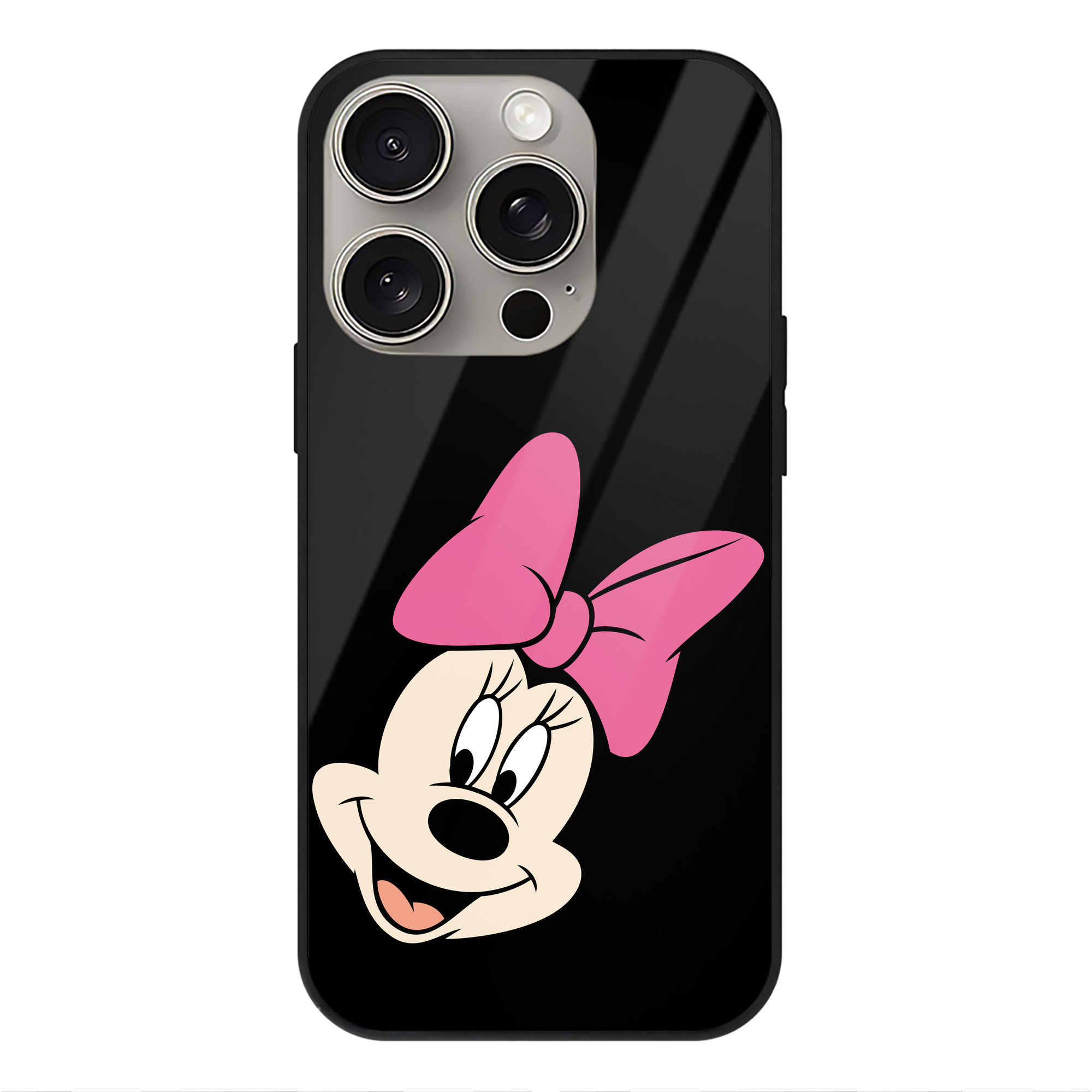（画像用） ミッキーマウス Mickey Mouse 【iPhone15Pro対応】スマホケース 耐衝撃＆黄変防止 背面ガラス