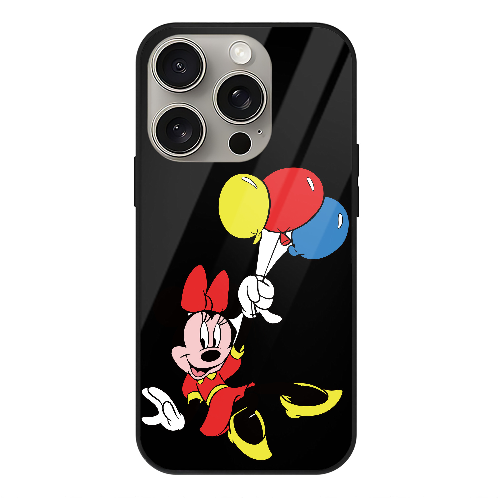 （画像用） ミッキーマウス Mickey Mouse 【iPhone15Pro対応】スマホケース 耐衝撃＆黄変防止 背面ガラス