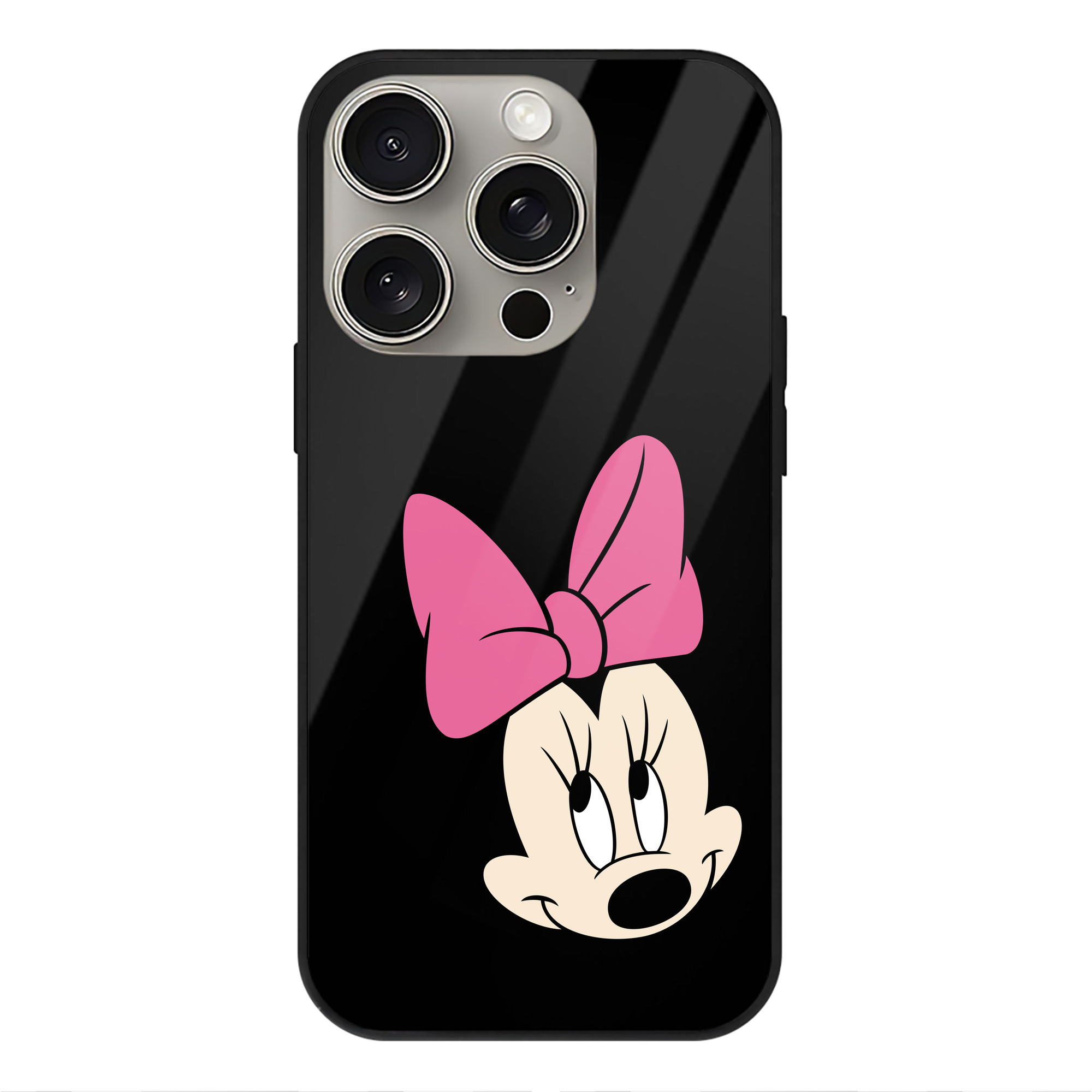 （画像用） ミッキーマウス Mickey Mouse 【iPhone15Pro対応】スマホケース 耐衝撃＆黄変防止 背面ガラス
