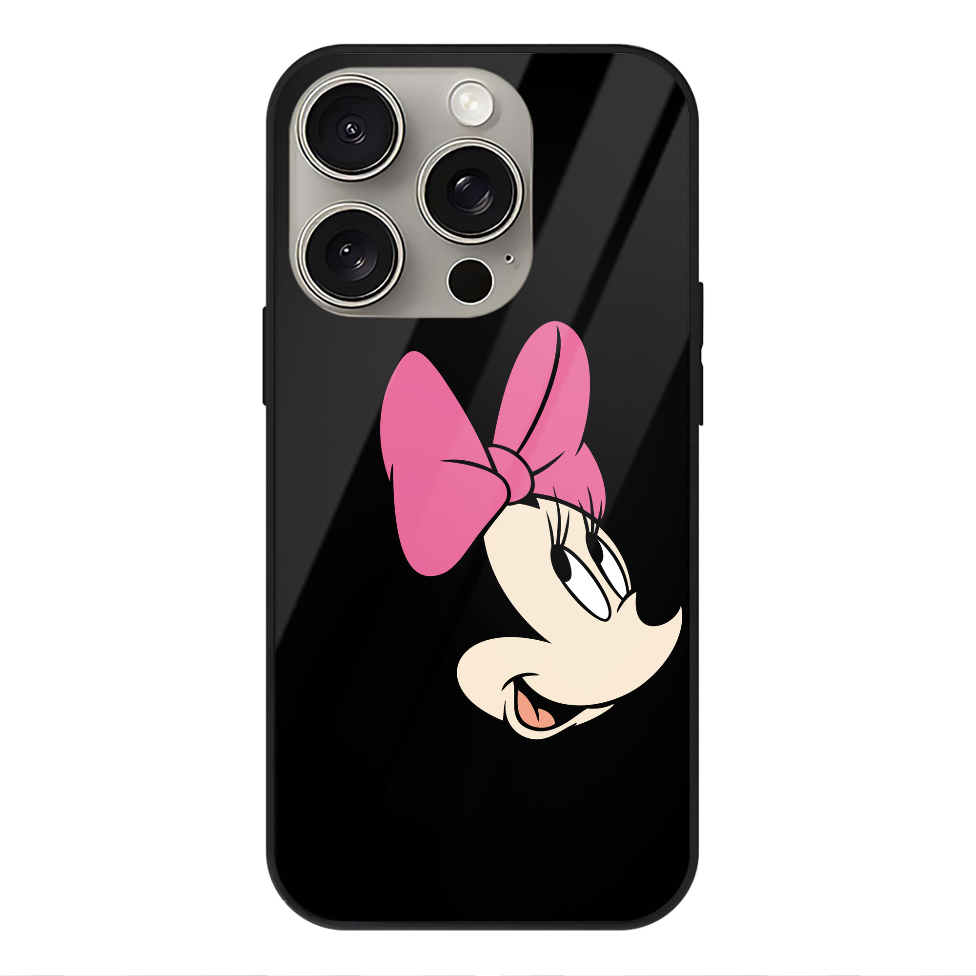 （画像用） ミッキーマウス Mickey Mouse 【iPhone15Pro対応】スマホケース 耐衝撃＆黄変防止 背面ガラス