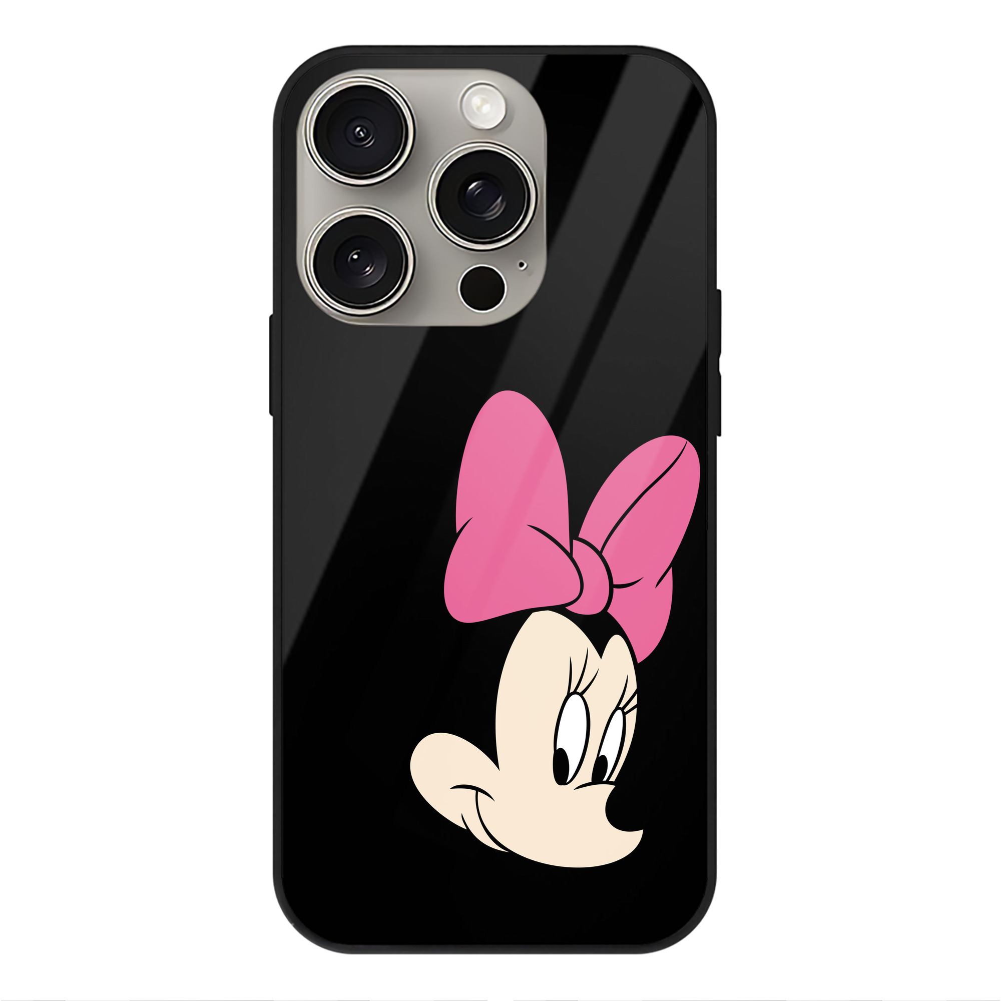（画像用） ミッキーマウス Mickey Mouse 【iPhone15Pro対応】スマホケース 耐衝撃＆黄変防止 背面ガラス