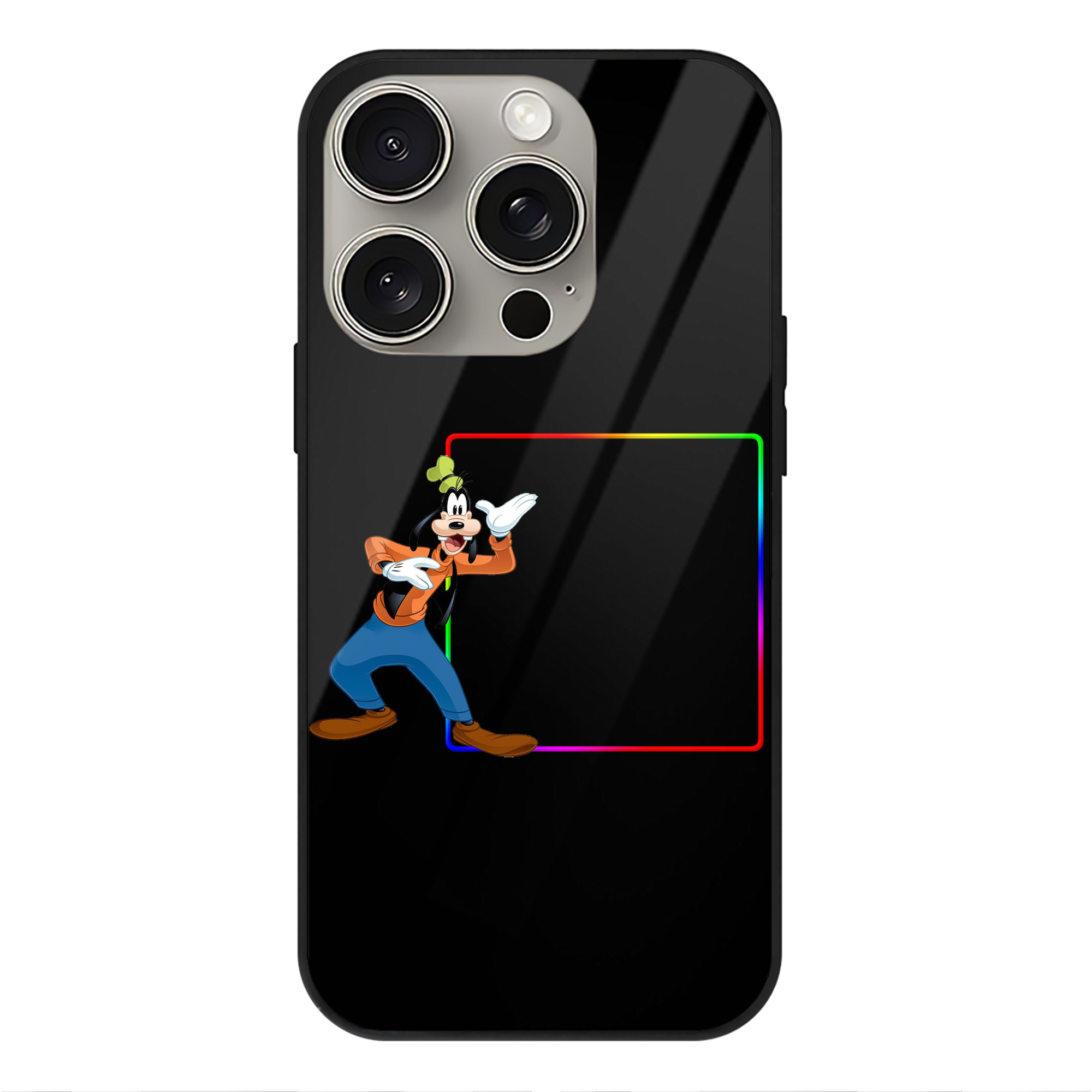 （画像用） ミッキーマウス Mickey Mouse 【iPhone15Pro対応】スマホケース 耐衝撃＆黄変防止 背面ガラス