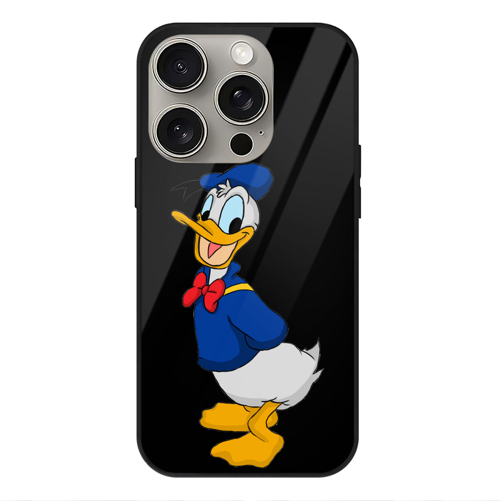 （画像用） ミッキーマウス Mickey Mouse 【iPhone15Pro対応】スマホケース 耐衝撃＆黄変防止 背面ガラス