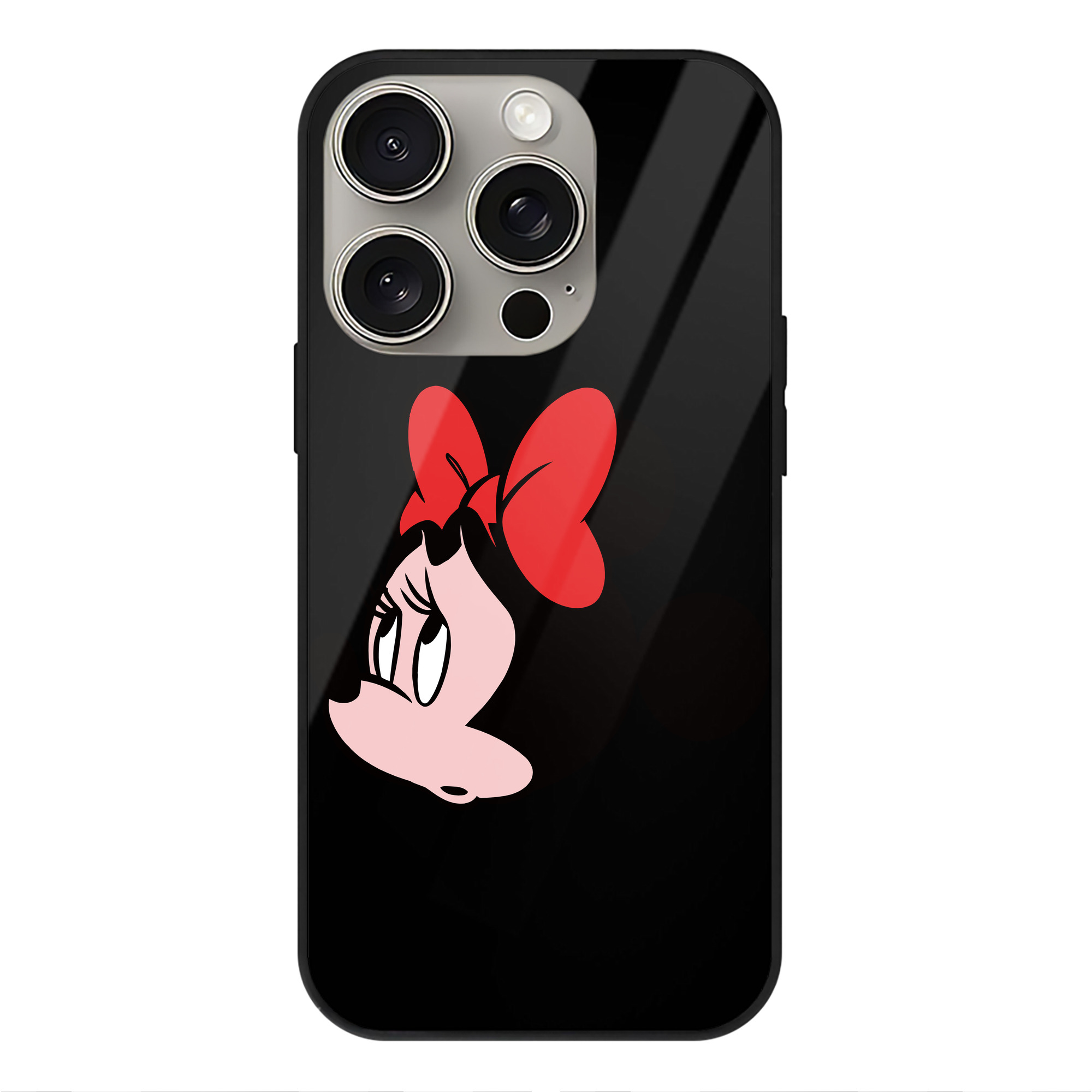 （画像用） ミッキーマウス Mickey Mouse 【iPhone15Pro対応】スマホケース 耐衝撃＆黄変防止 背面ガラス