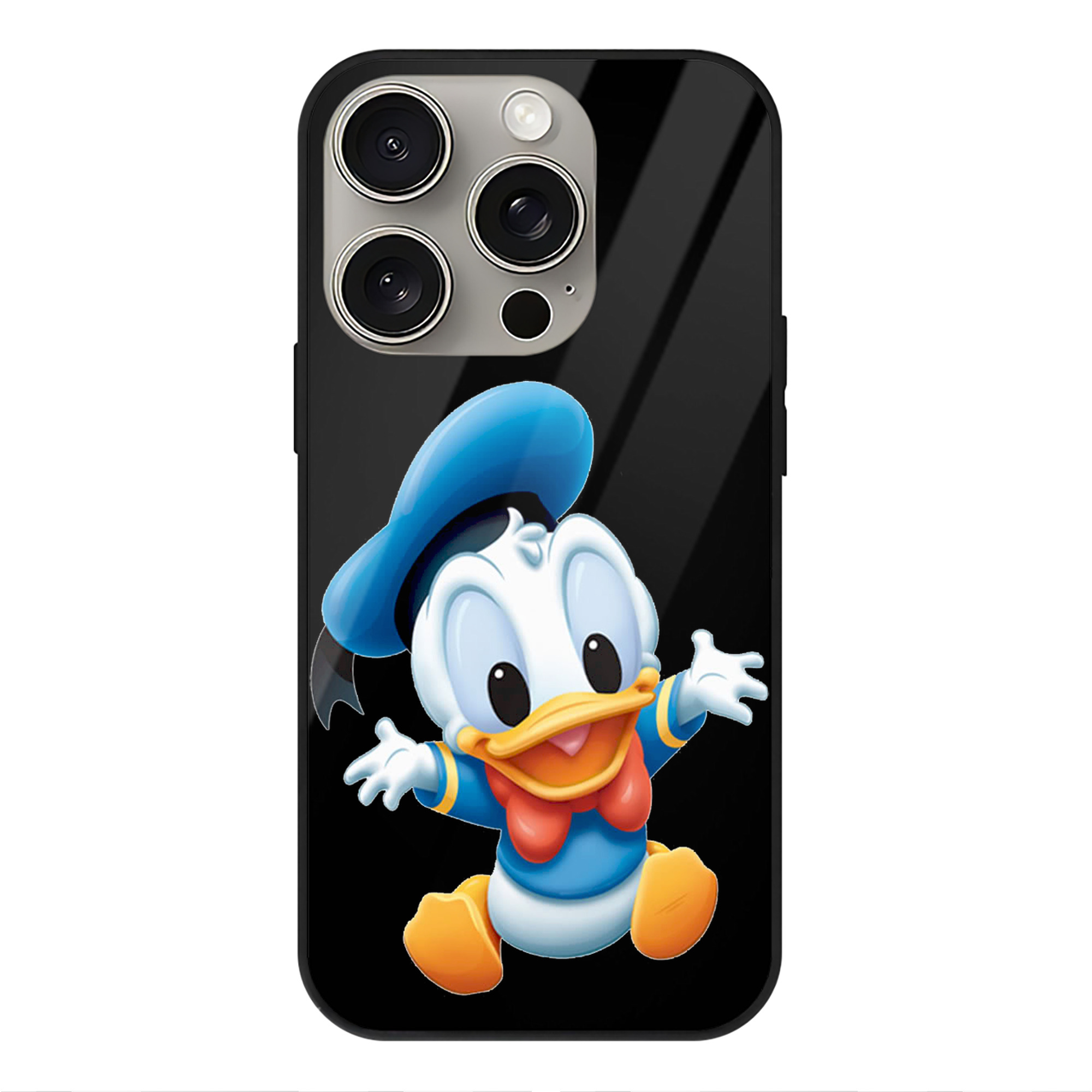 （画像用） ミッキーマウス Mickey Mouse 【iPhone15Pro対応】スマホケース 耐衝撃＆黄変防止 背面ガラス