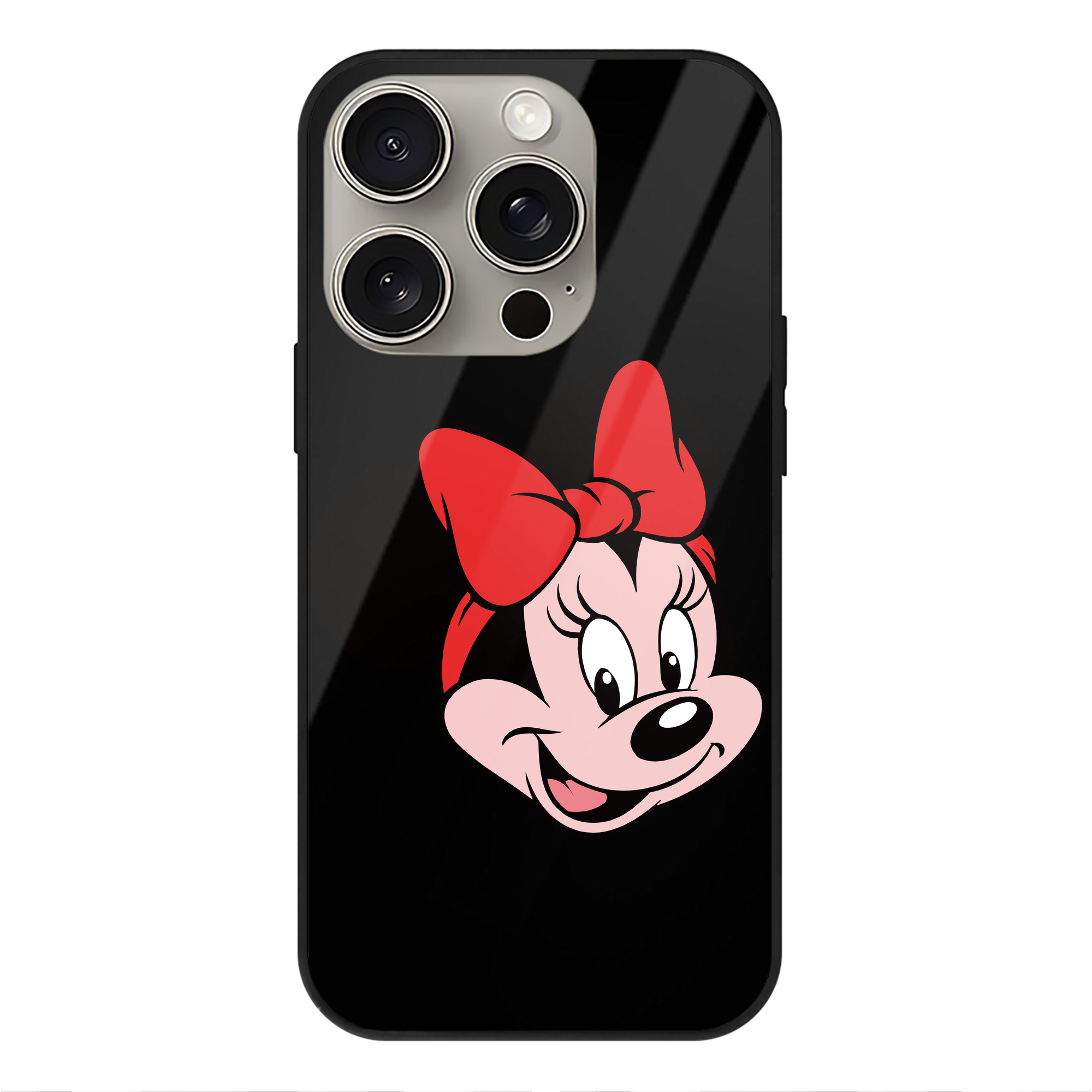 （画像用） ミッキーマウス Mickey Mouse 【iPhone15Pro対応】スマホケース 耐衝撃＆黄変防止 背面ガラス
