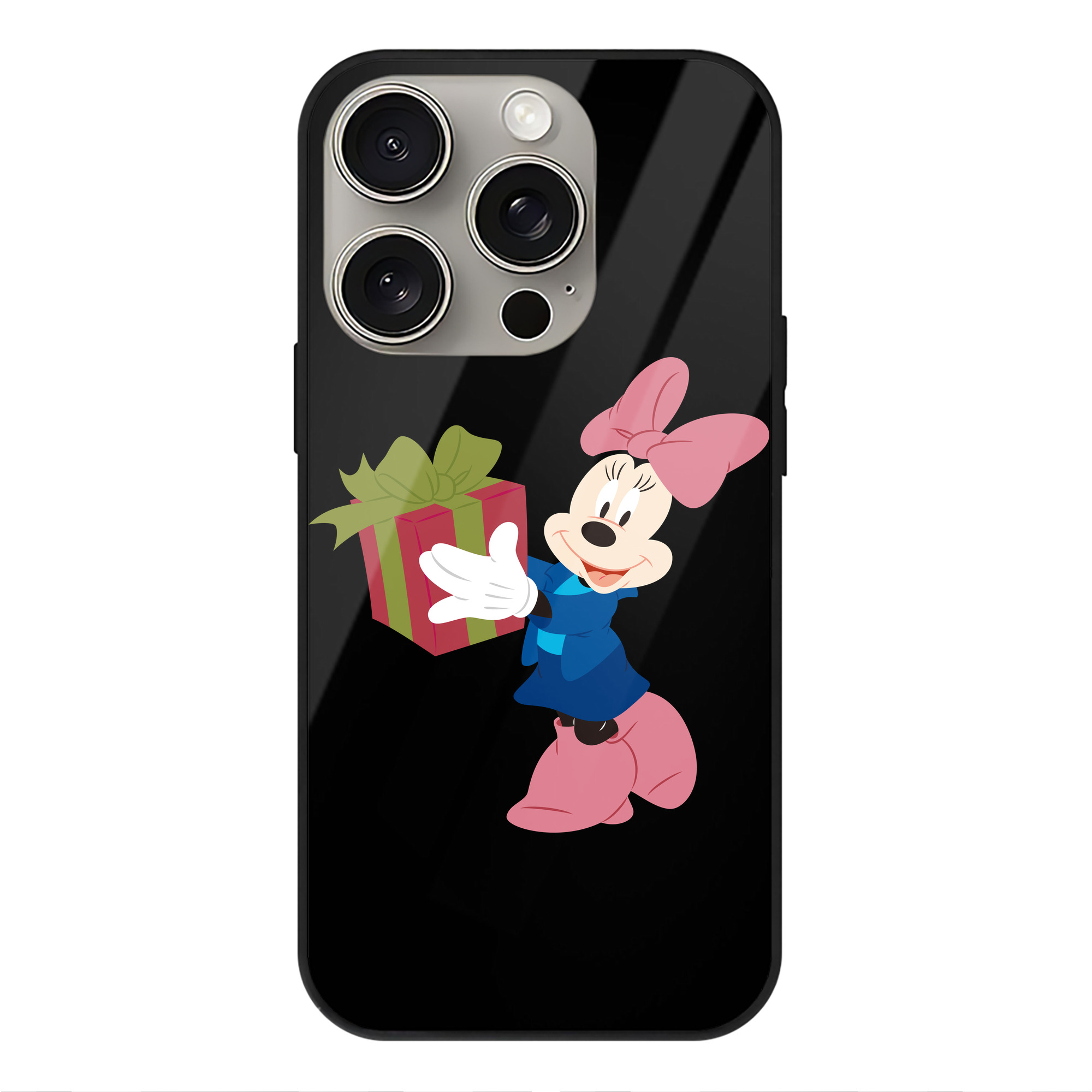 （画像用） ミッキーマウス Mickey Mouse 【iPhone15Pro対応】スマホケース 耐衝撃＆黄変防止 背面ガラス