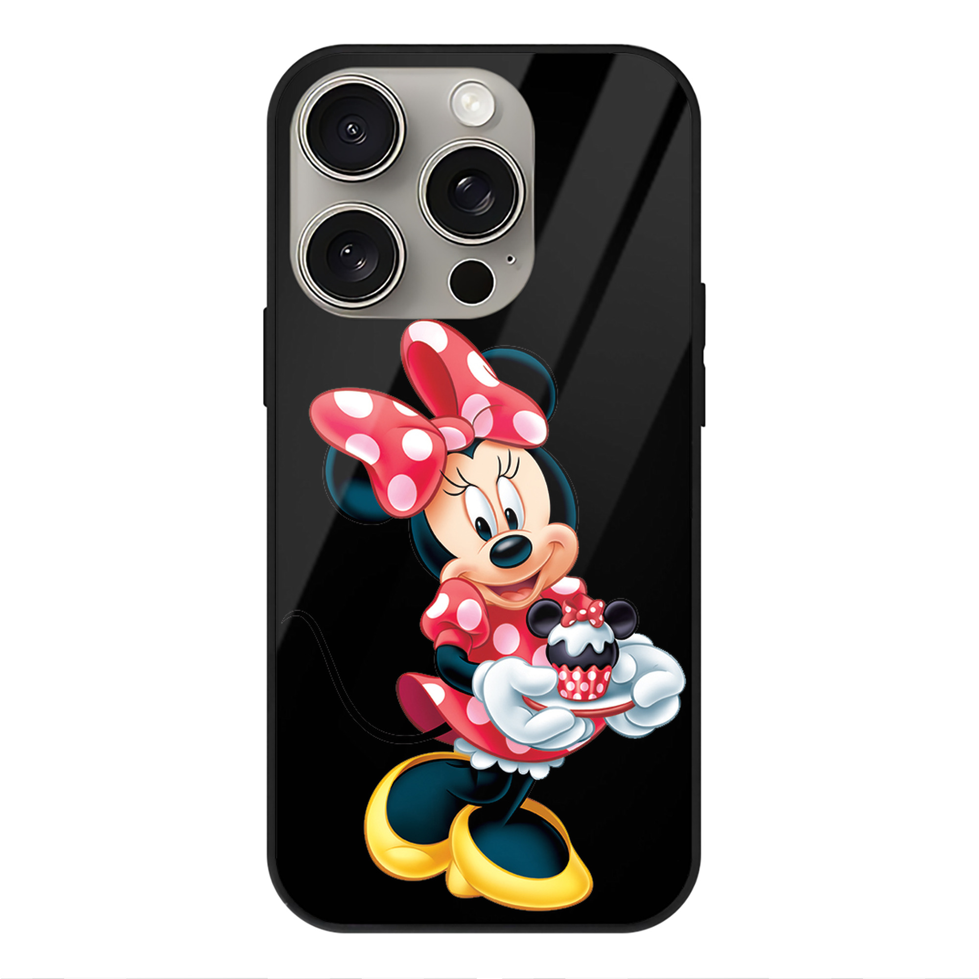 （画像用） ミッキーマウス Mickey Mouse 【iPhone15Pro対応】スマホケース 耐衝撃＆黄変防止 背面ガラス