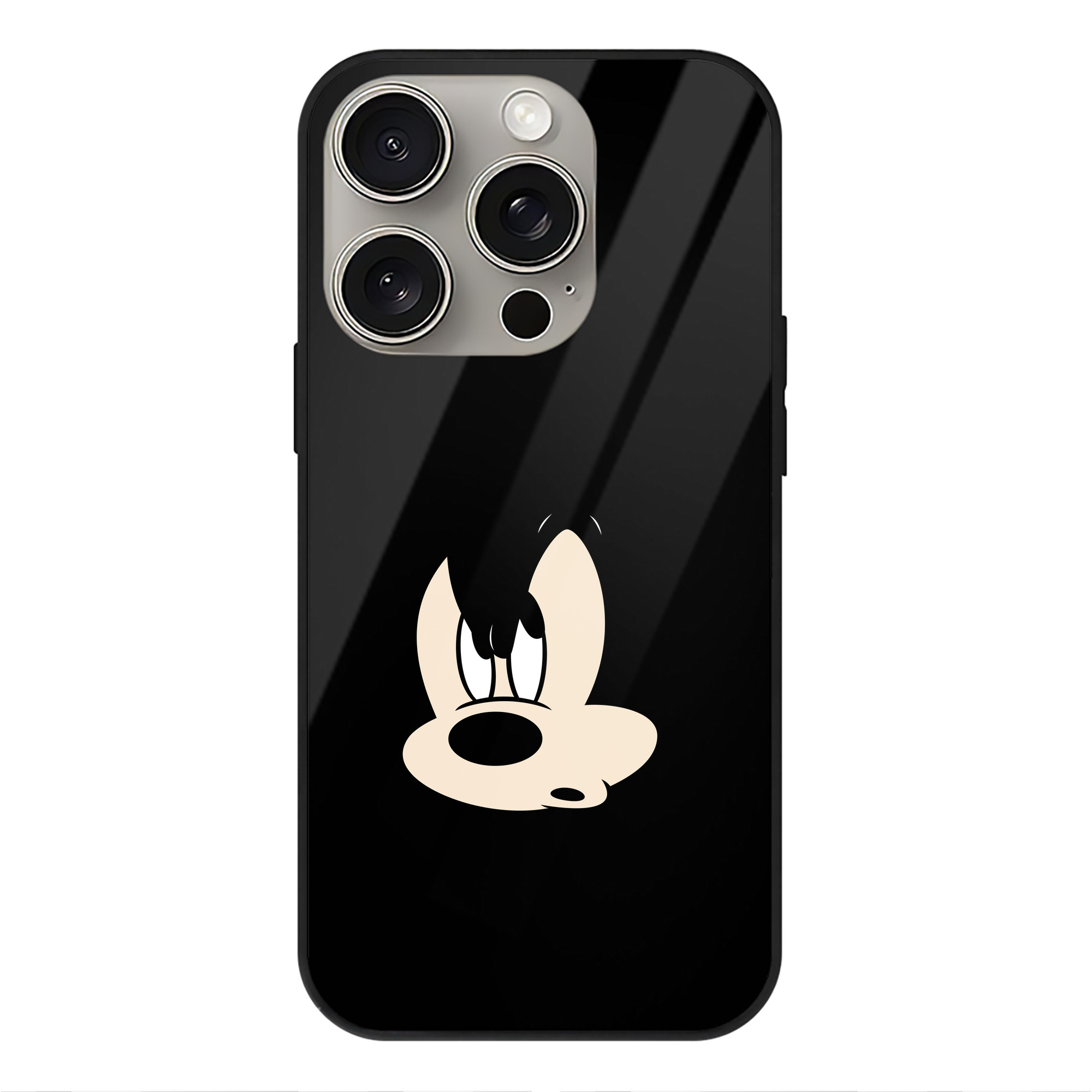 （画像用） ミッキーマウス Mickey Mouse 【iPhone15Pro対応】スマホケース 耐衝撃＆黄変防止 背面ガラス