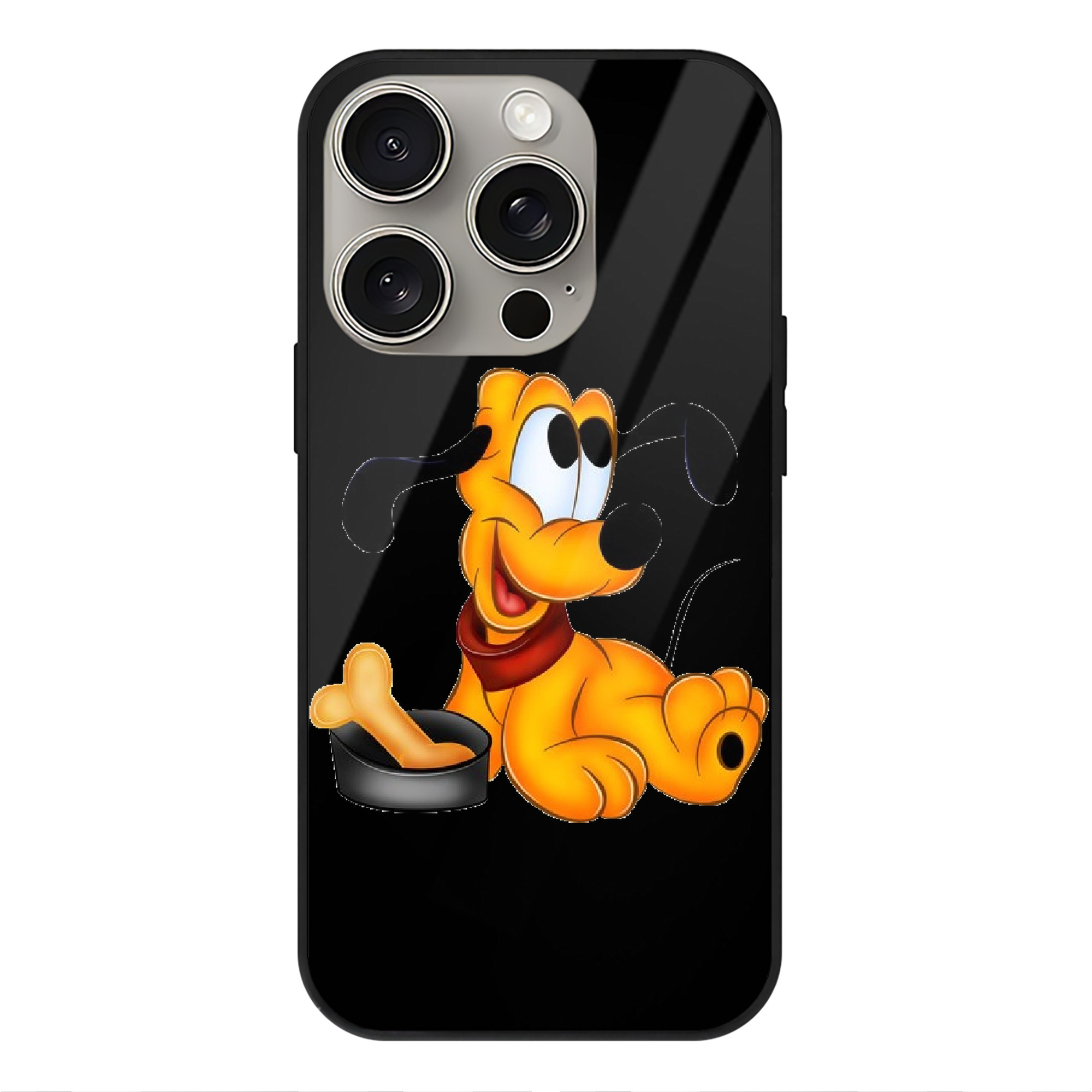 （画像用） ミッキーマウス Mickey Mouse 【iPhone15Pro対応】スマホケース 耐衝撃＆黄変防止 背面ガラス