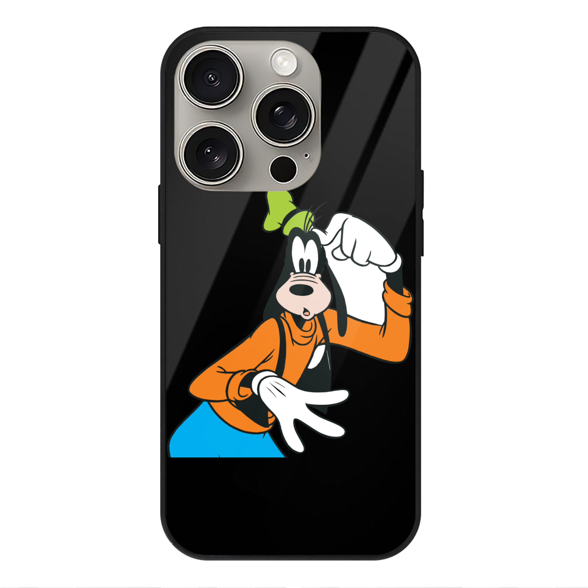 （画像用） ミッキーマウス Mickey Mouse 【iPhone15Pro対応】スマホケース 耐衝撃＆黄変防止 背面ガラス
