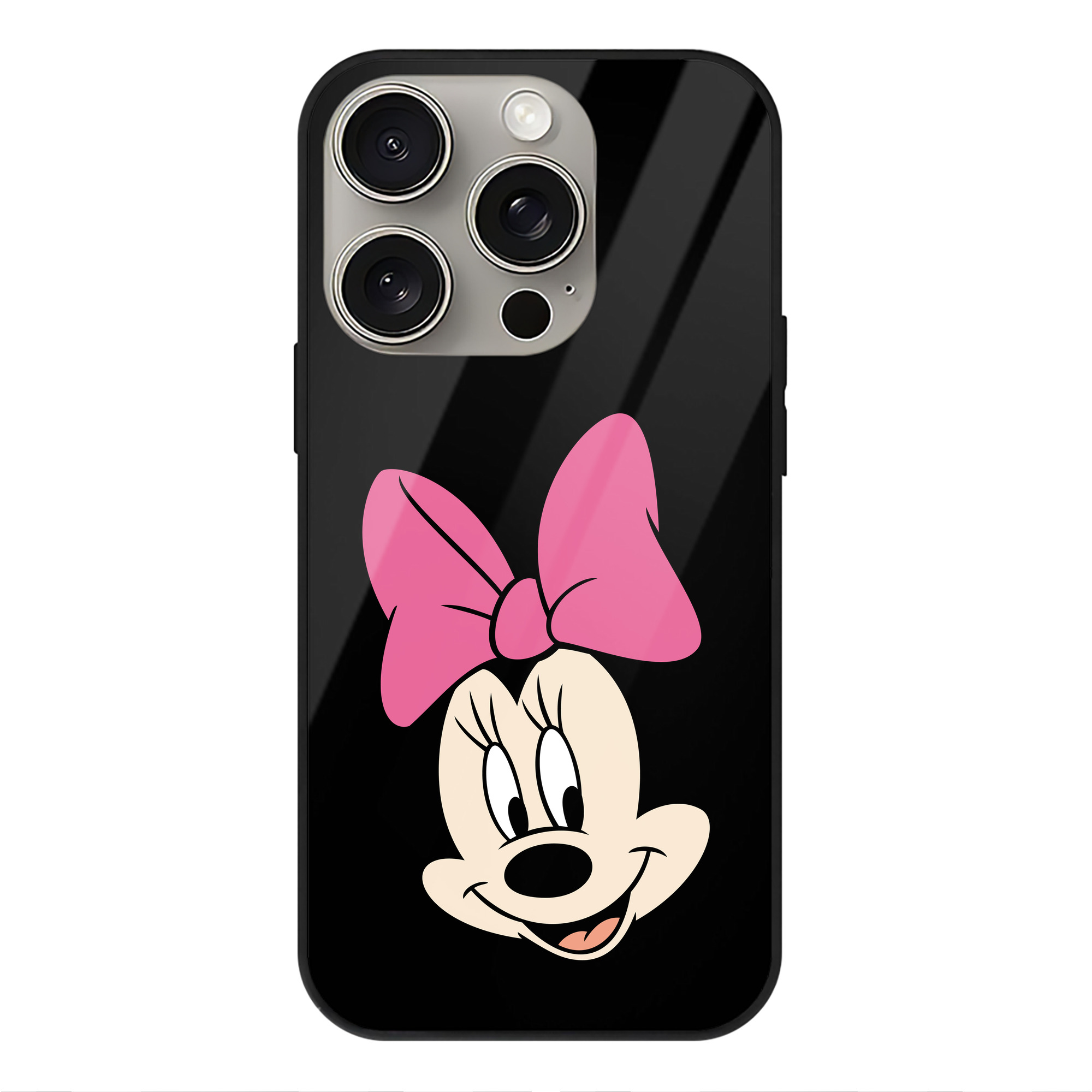 （画像用） ミッキーマウス Mickey Mouse 【iPhone15Pro対応】スマホケース 耐衝撃＆黄変防止 背面ガラス