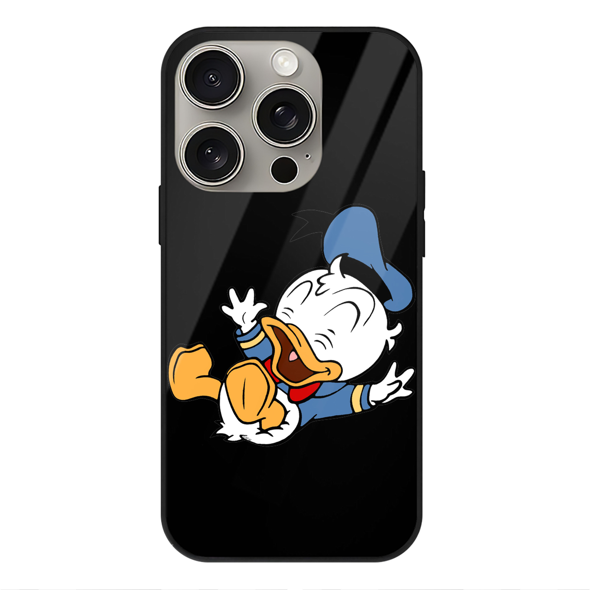 （画像用） ミッキーマウス Mickey Mouse 【iPhone15Pro対応】スマホケース 耐衝撃＆黄変防止 背面ガラス