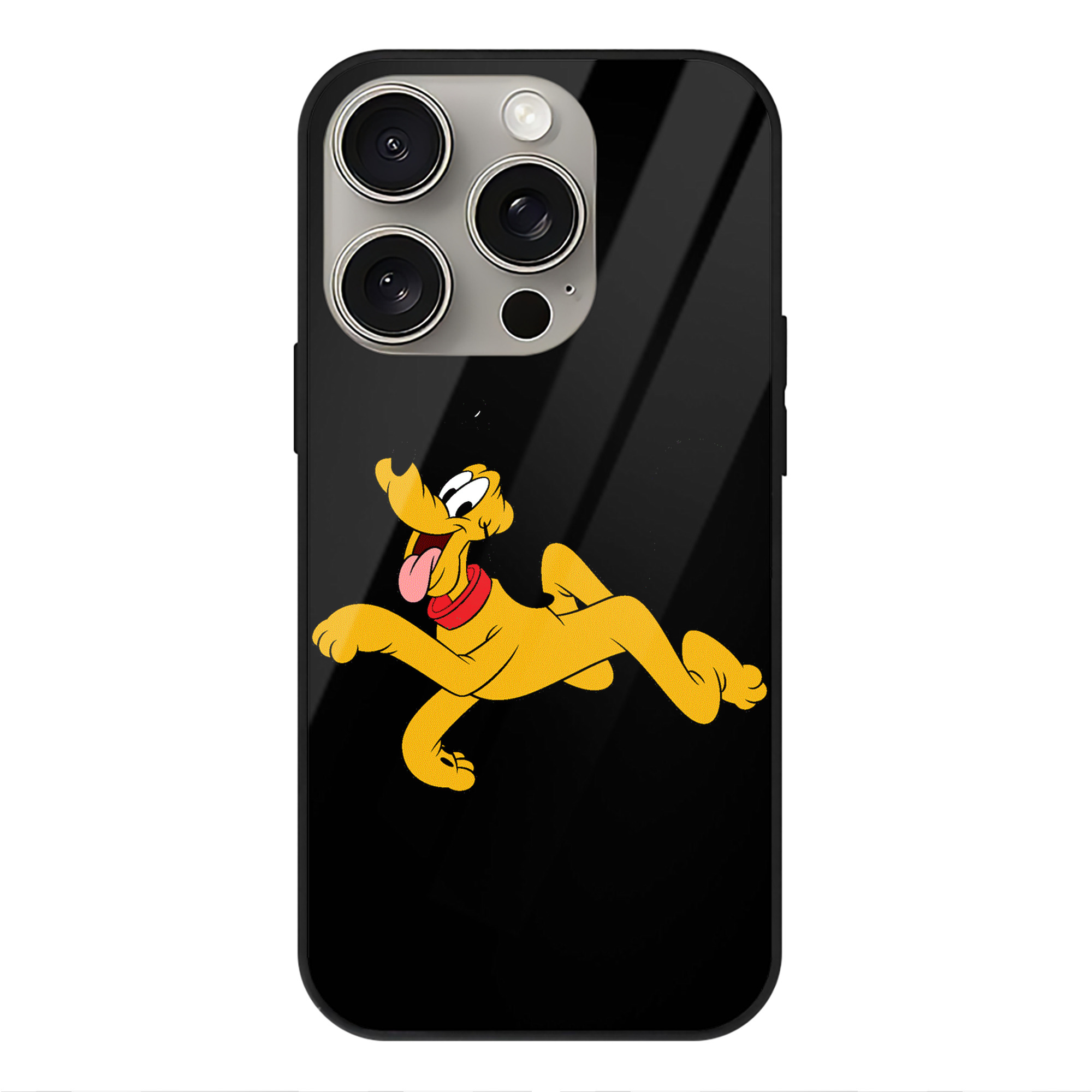 （画像用） ミッキーマウス Mickey Mouse 【iPhone15Pro対応】スマホケース 耐衝撃＆黄変防止 背面ガラス