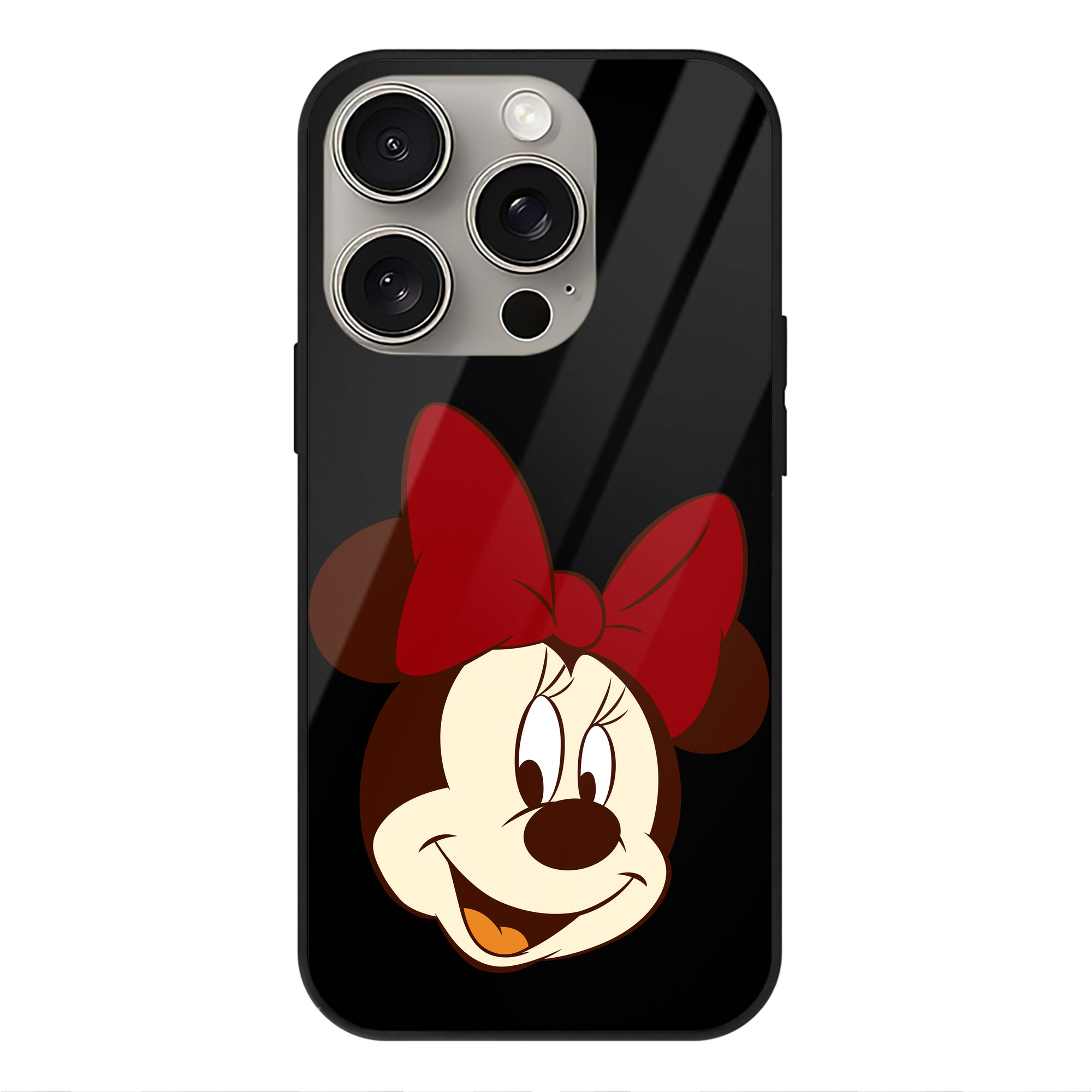 （画像用） ミッキーマウス Mickey Mouse 【iPhone15Pro対応】スマホケース 耐衝撃＆黄変防止 背面ガラス