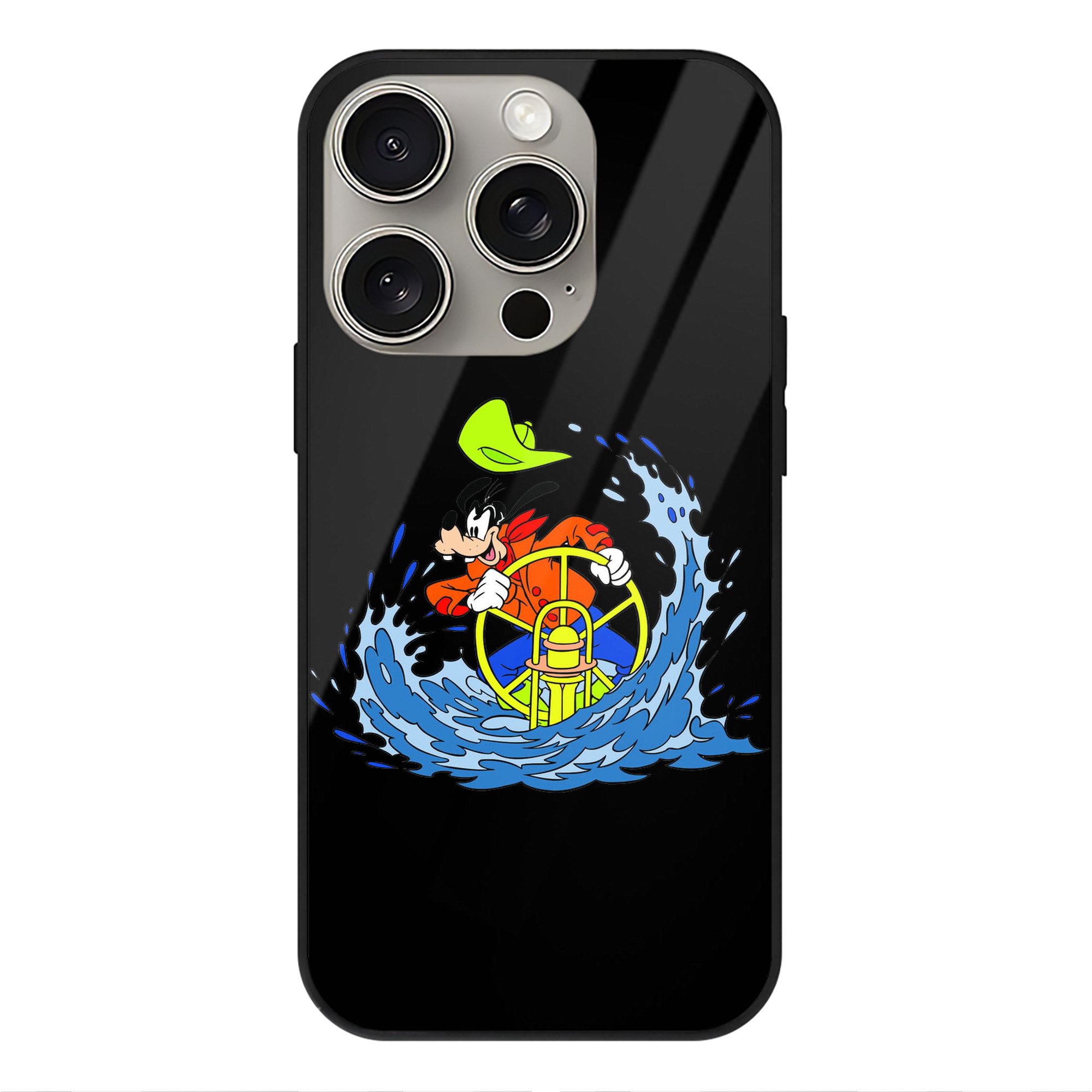 （画像用） ミッキーマウス Mickey Mouse 【iPhone15Pro対応】スマホケース 耐衝撃＆黄変防止 背面ガラス